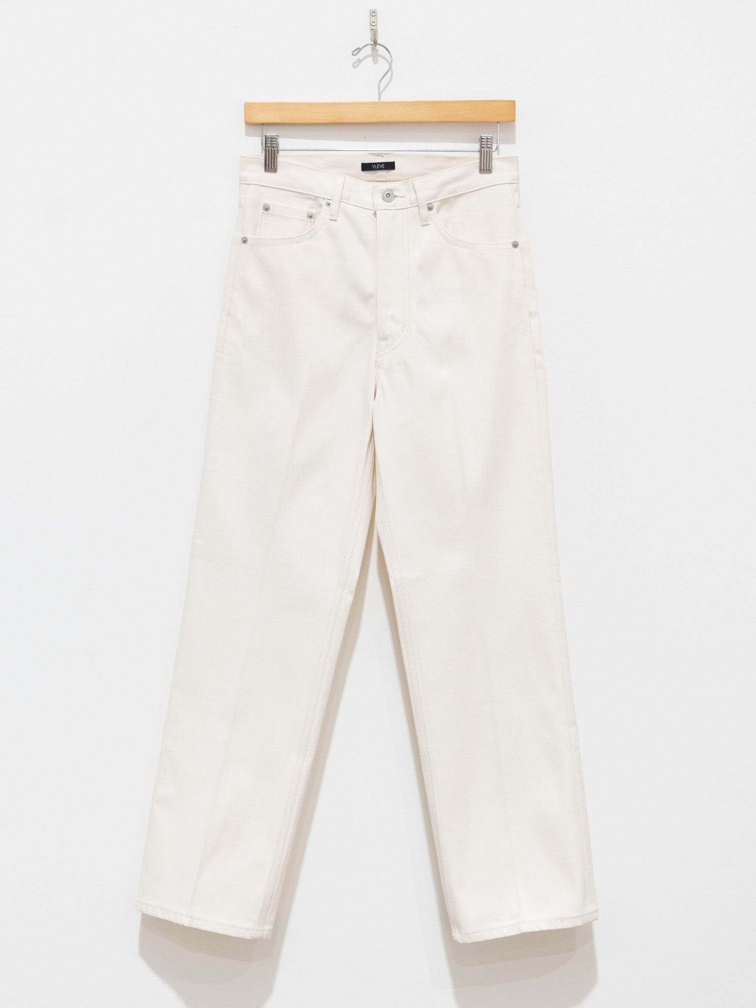 Namu Shop - Yleve 5 Pocket Pressed Denim - White