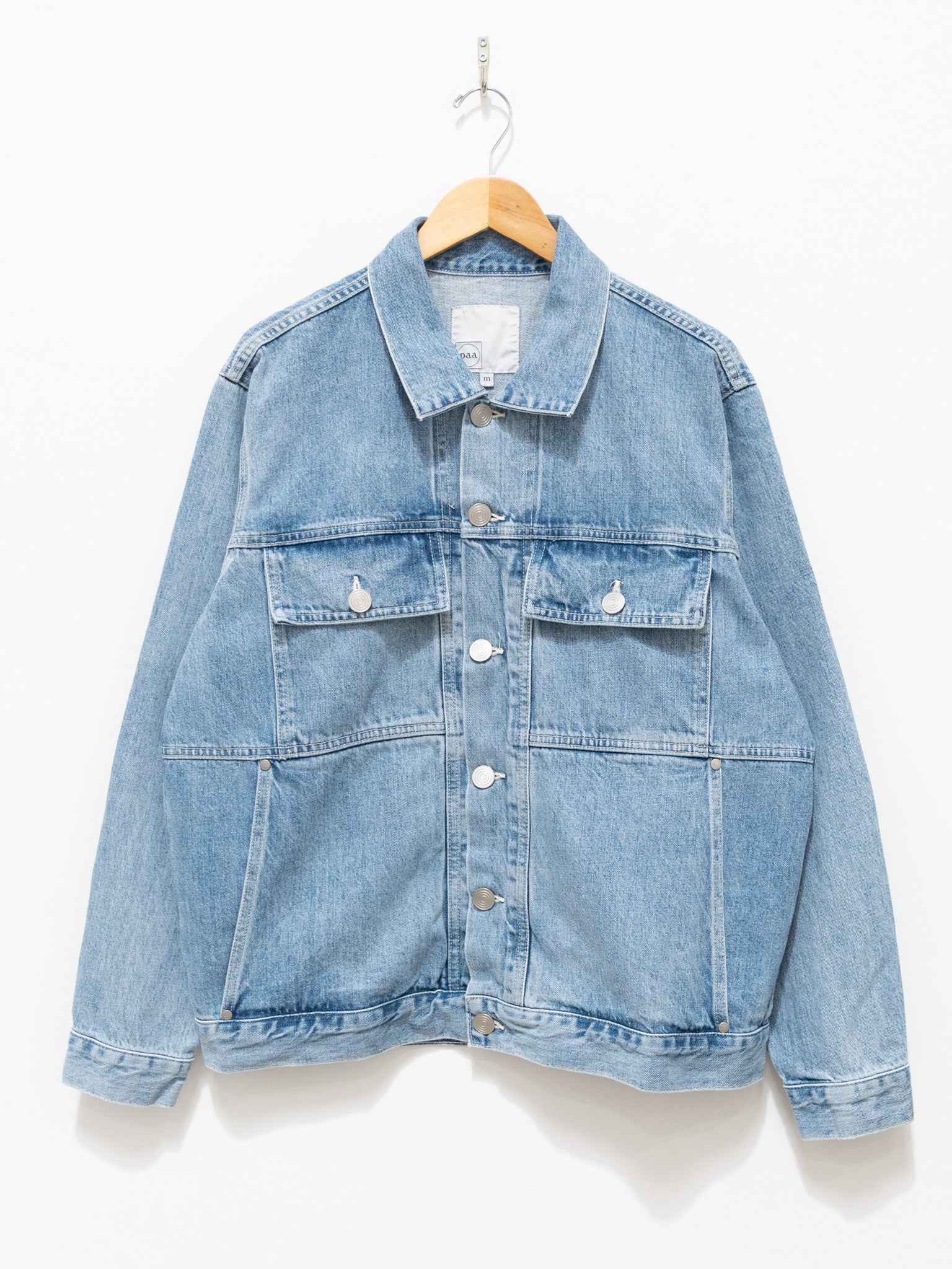 Namu Shop - paa Big Rig Jacket Two - Extra Light Wash