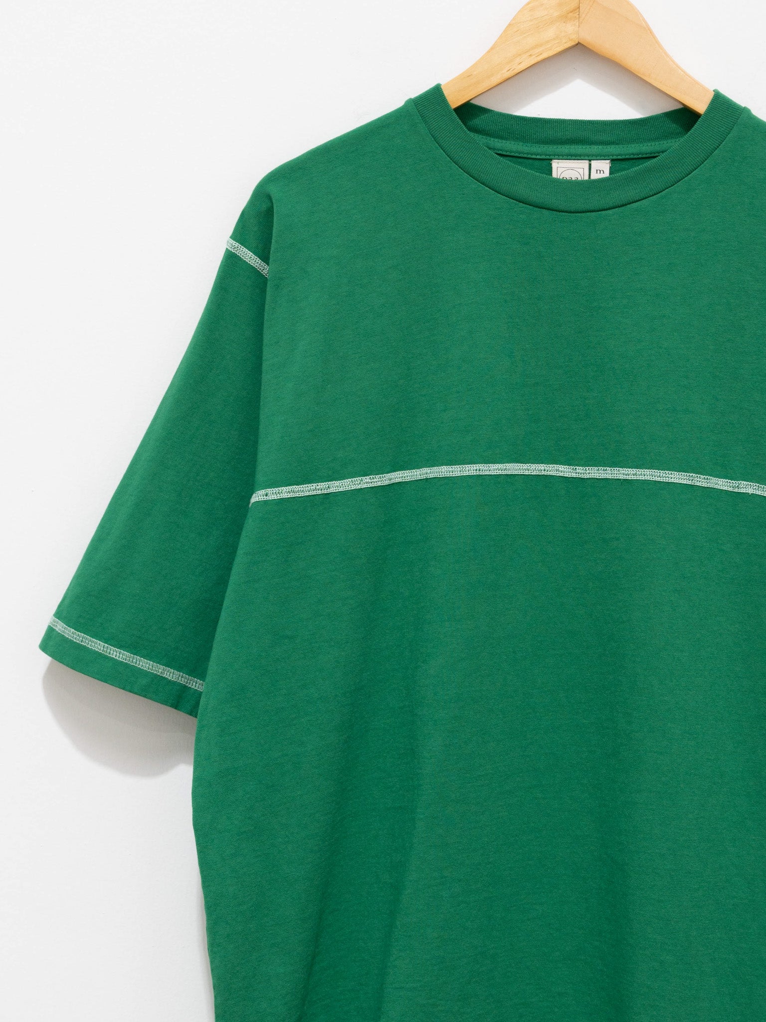 Namu Shop - paa Half Sleeve Flatlock Tee - Green