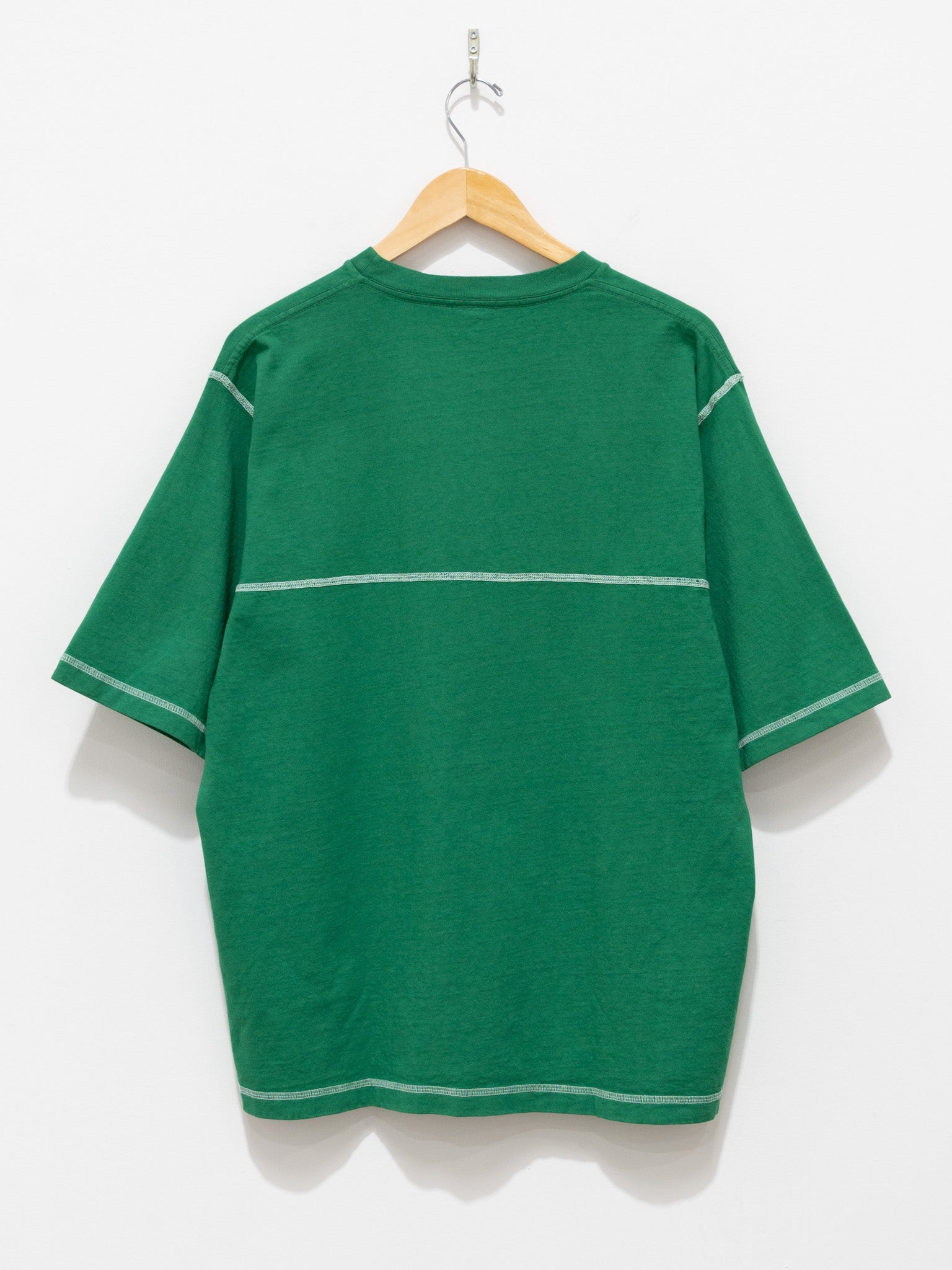 Namu Shop - paa Half Sleeve Flatlock Tee - Green