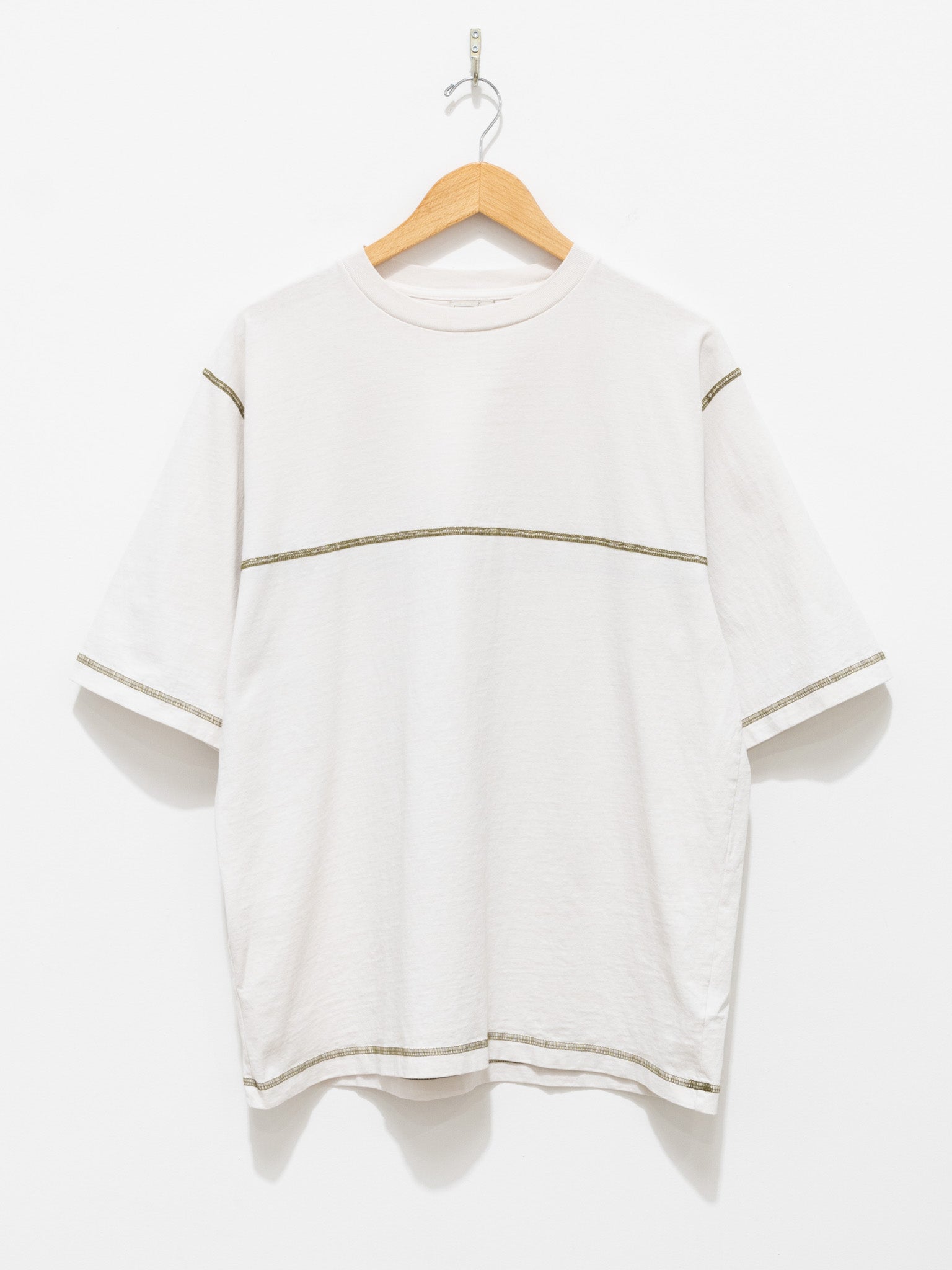 Namu Shop - paa Half Sleeve Flatlock Tee - Vapor