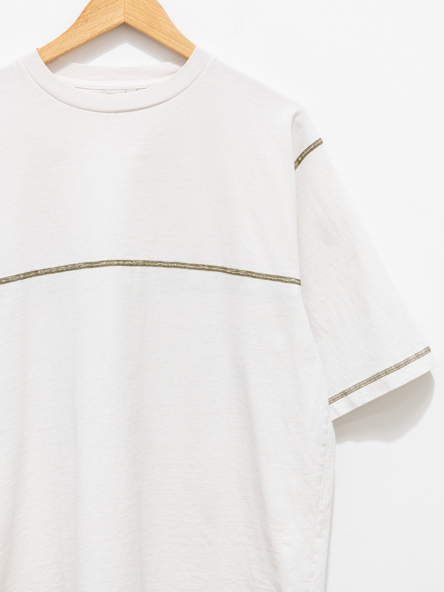 Namu Shop - paa Half Sleeve Flatlock Tee - Vapor