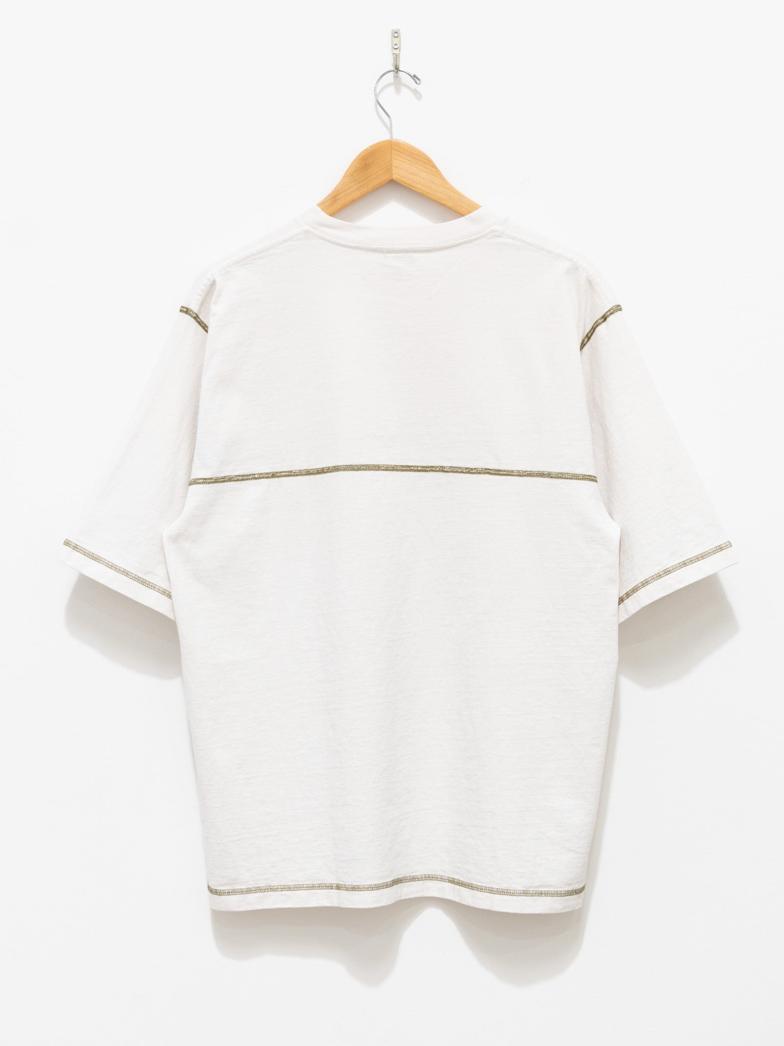 Namu Shop - paa Half Sleeve Flatlock Tee - Vapor