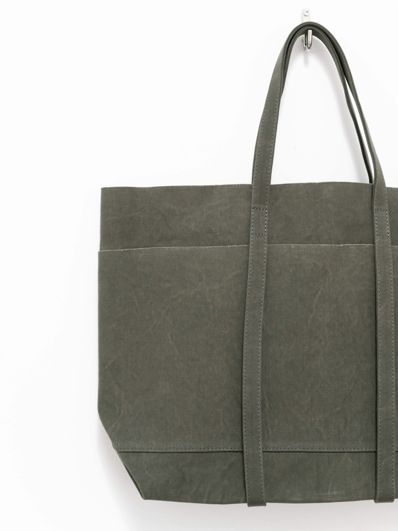 Namu Shop - Amiacalva Washed Canvas 6-Pocket Tote - Olive