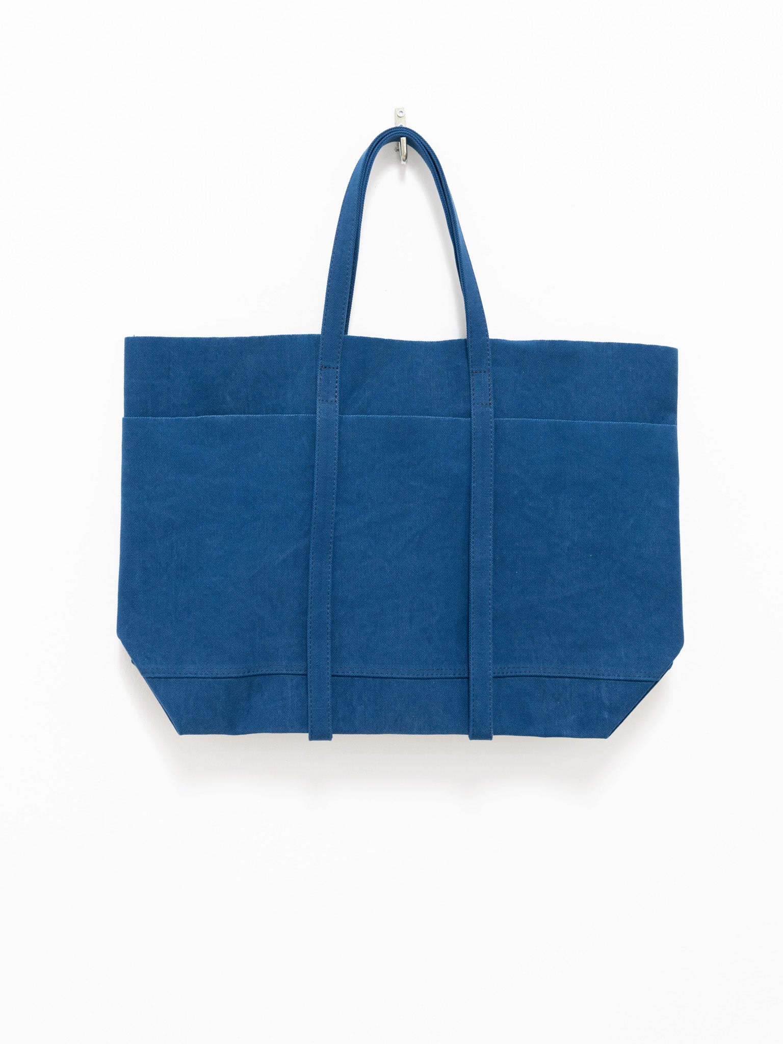 Medium Solid Color 5 Pocket Open Top Canvas Tote Bag