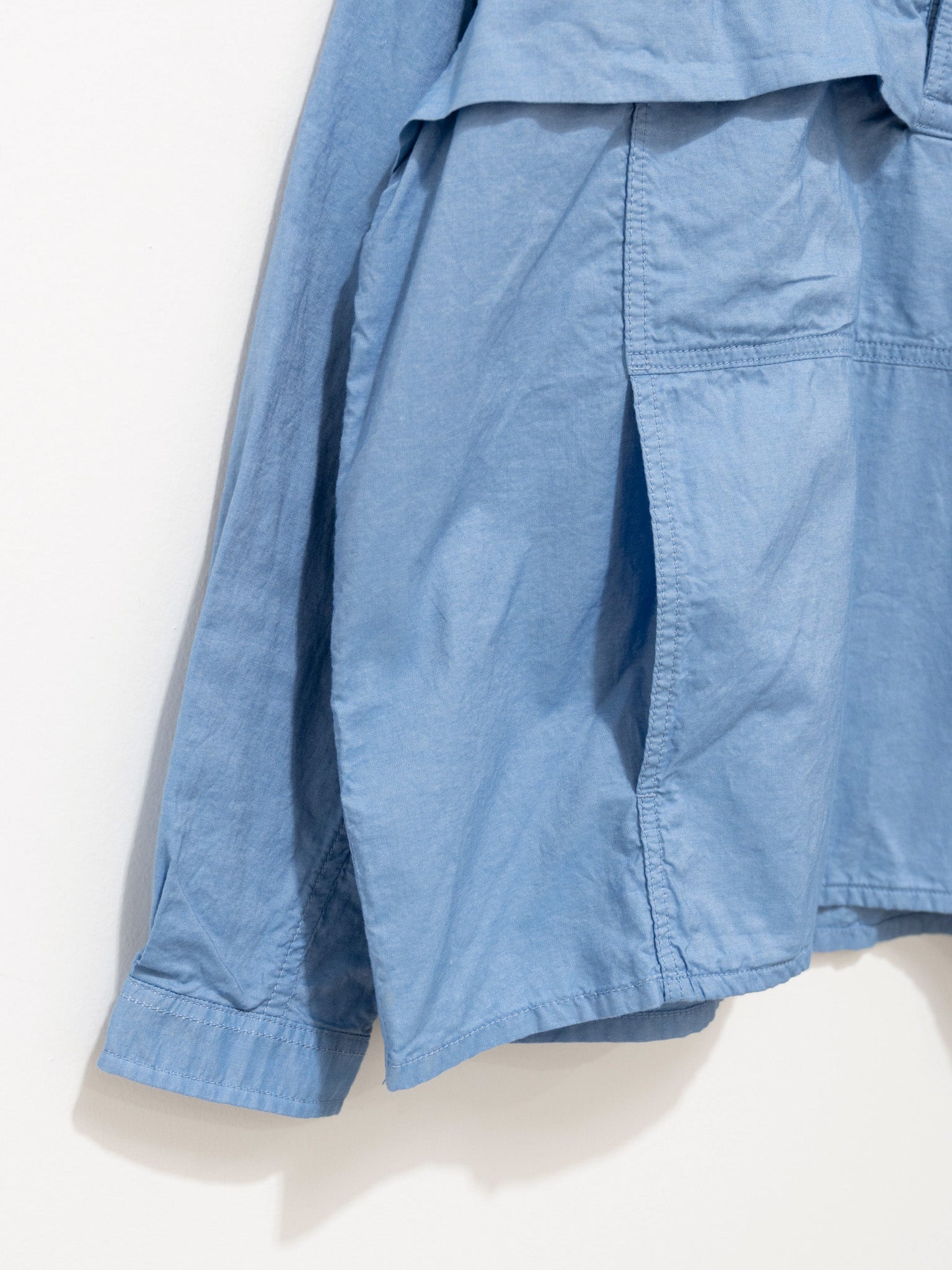 Namu Shop - S H Anorak Shirt - Chambray Blue
