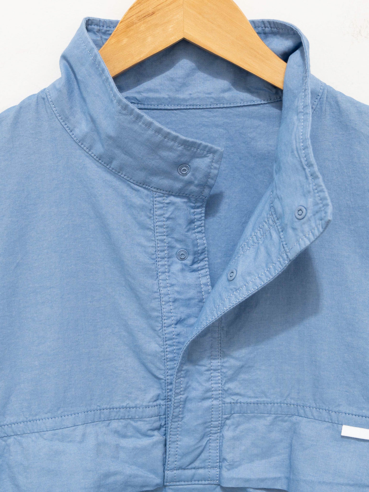 Namu Shop - S H Anorak Shirt - Chambray Blue
