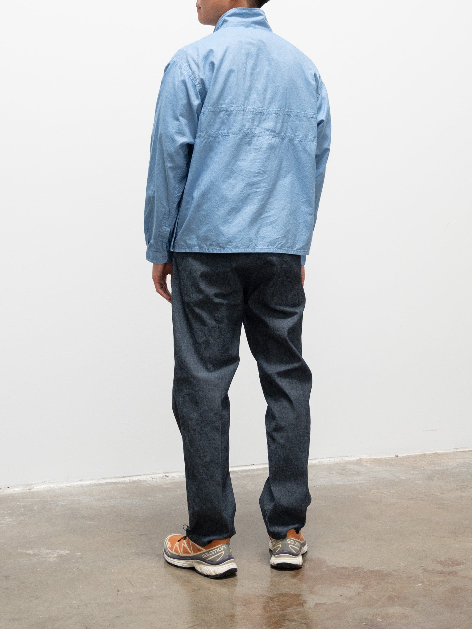Namu Shop - S H Anorak Shirt - Chambray Blue