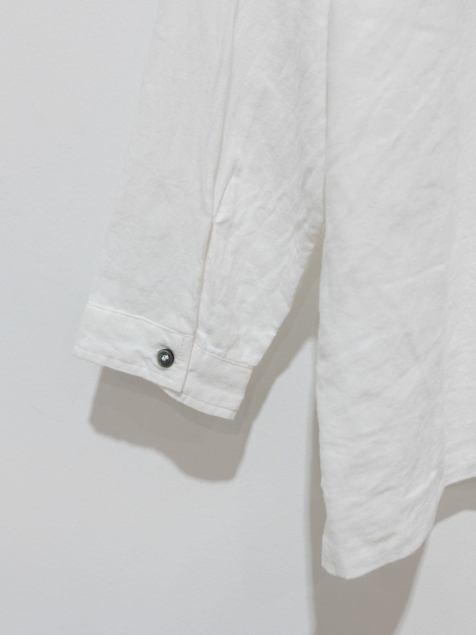Namu Shop - Ichi Antiquites Azumadaki Ramie Flocky Dot Shirt - White
