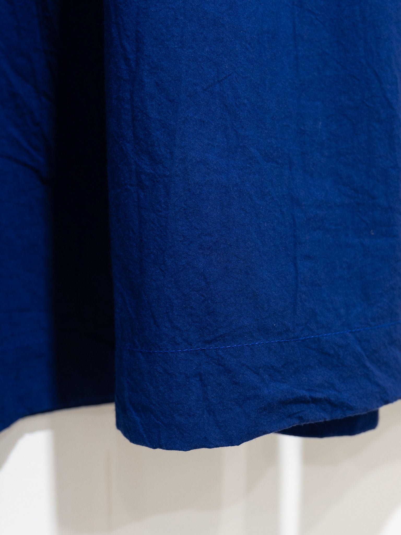 Namu Shop - Ichi Antiquites Open Collar Azumadaki Dress - Blue Navy