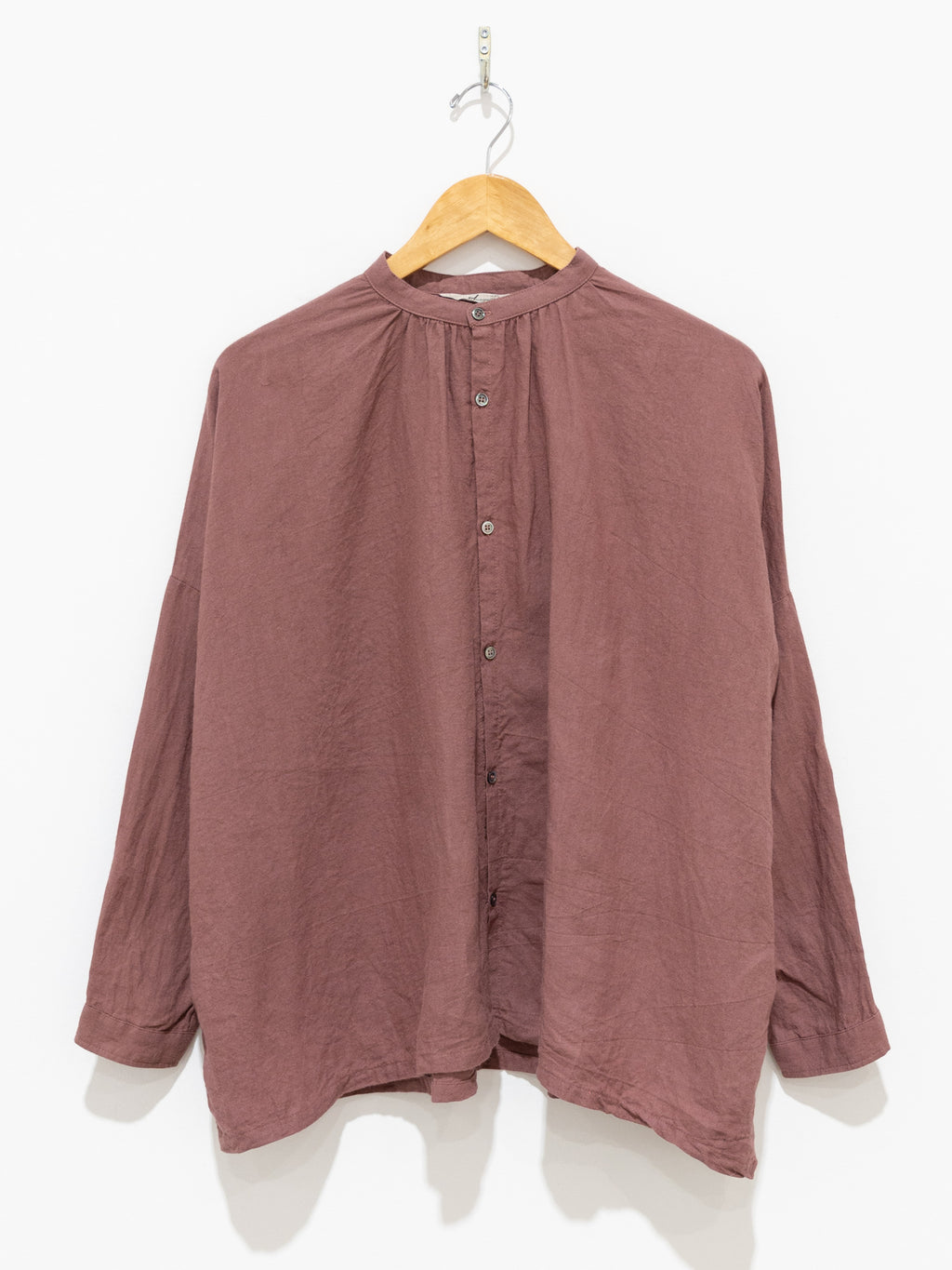 Namu Shop - Ichi Antiquites Azumadaki Ramie Linen Shirt - Pink Mocha