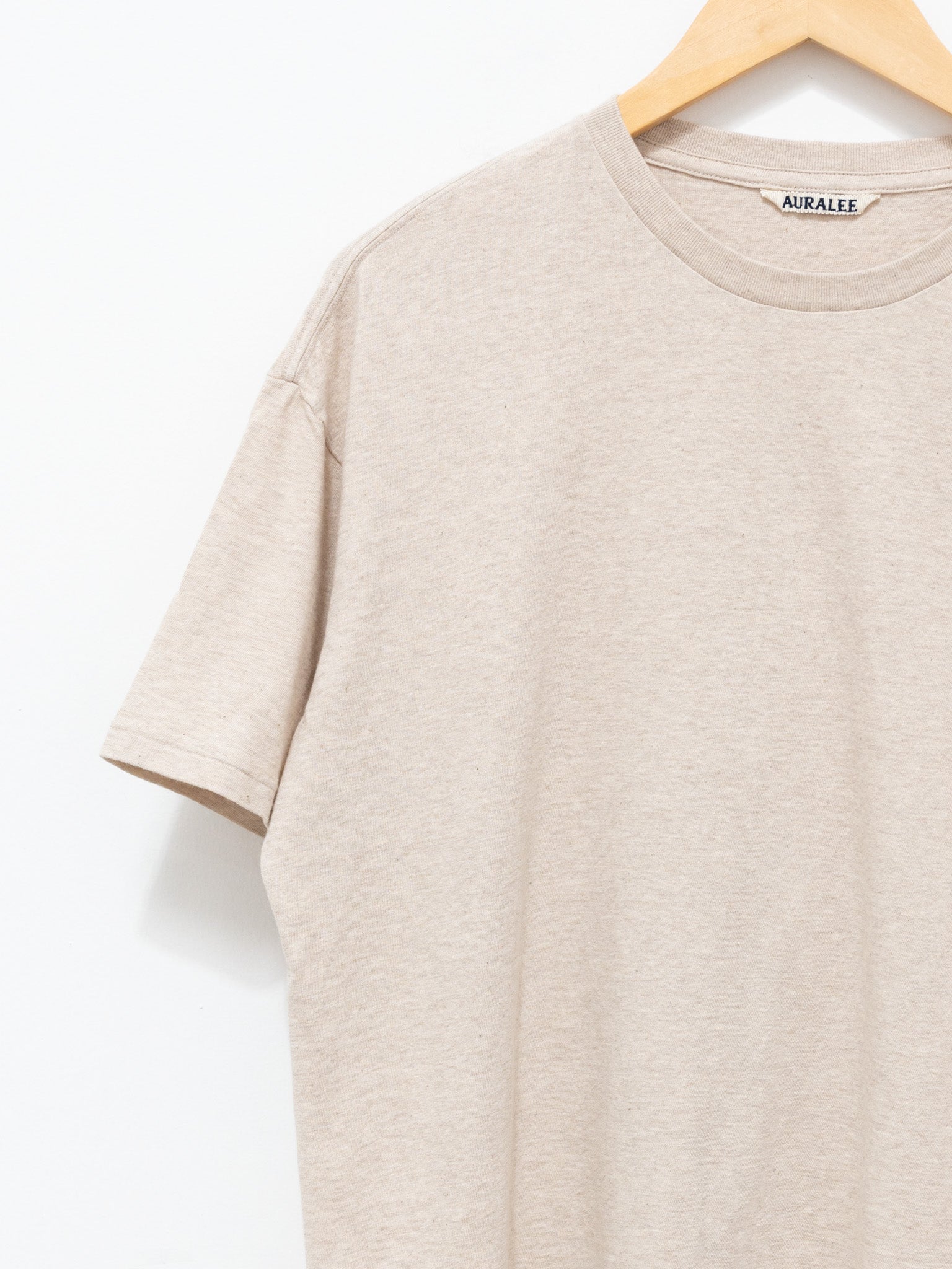 Namu Shop - Auralee Seamless Crewneck Tee - Top Brown