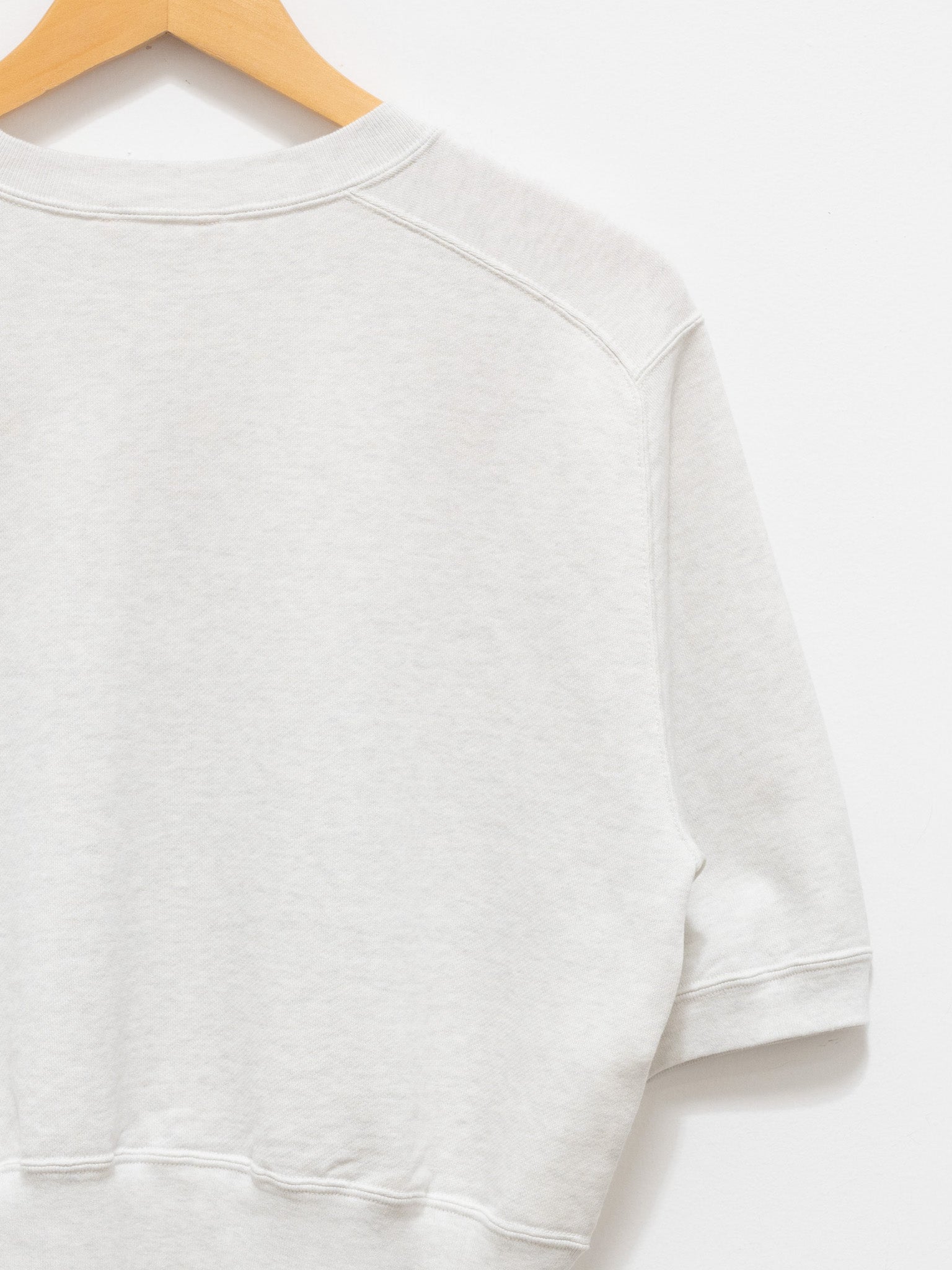 Namu Shop - Auralee Light Flowy Sweat Half Sleeve P/O - Light Gray (restocked)