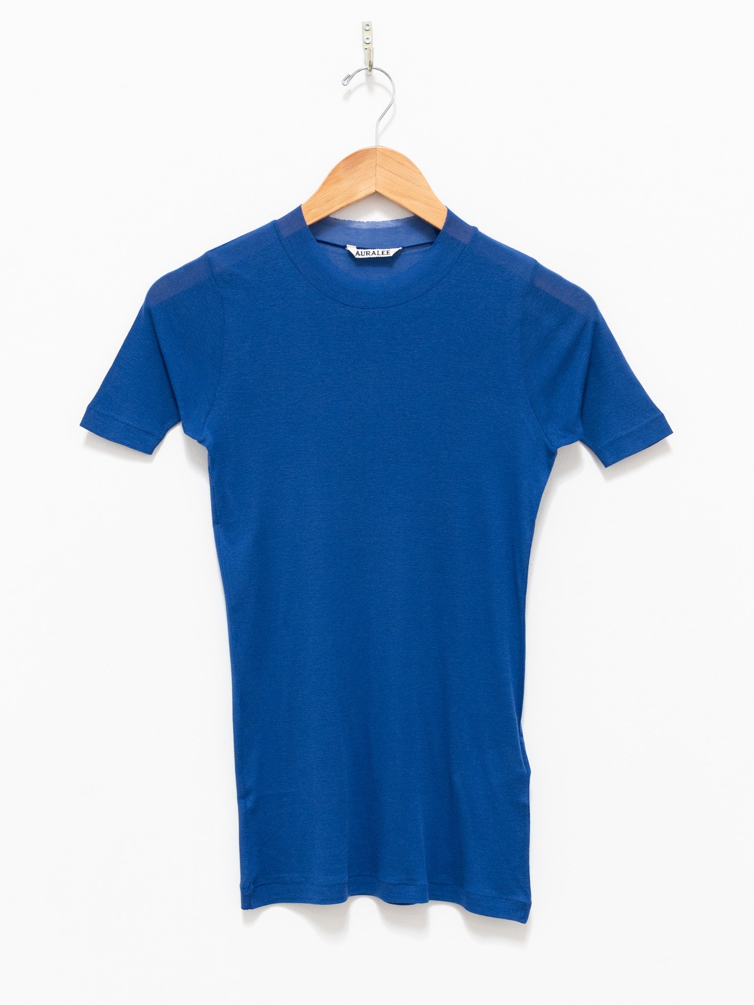 Namu Shop - Auralee Giza Super High Gauge Sheer Rib Tee - Blue