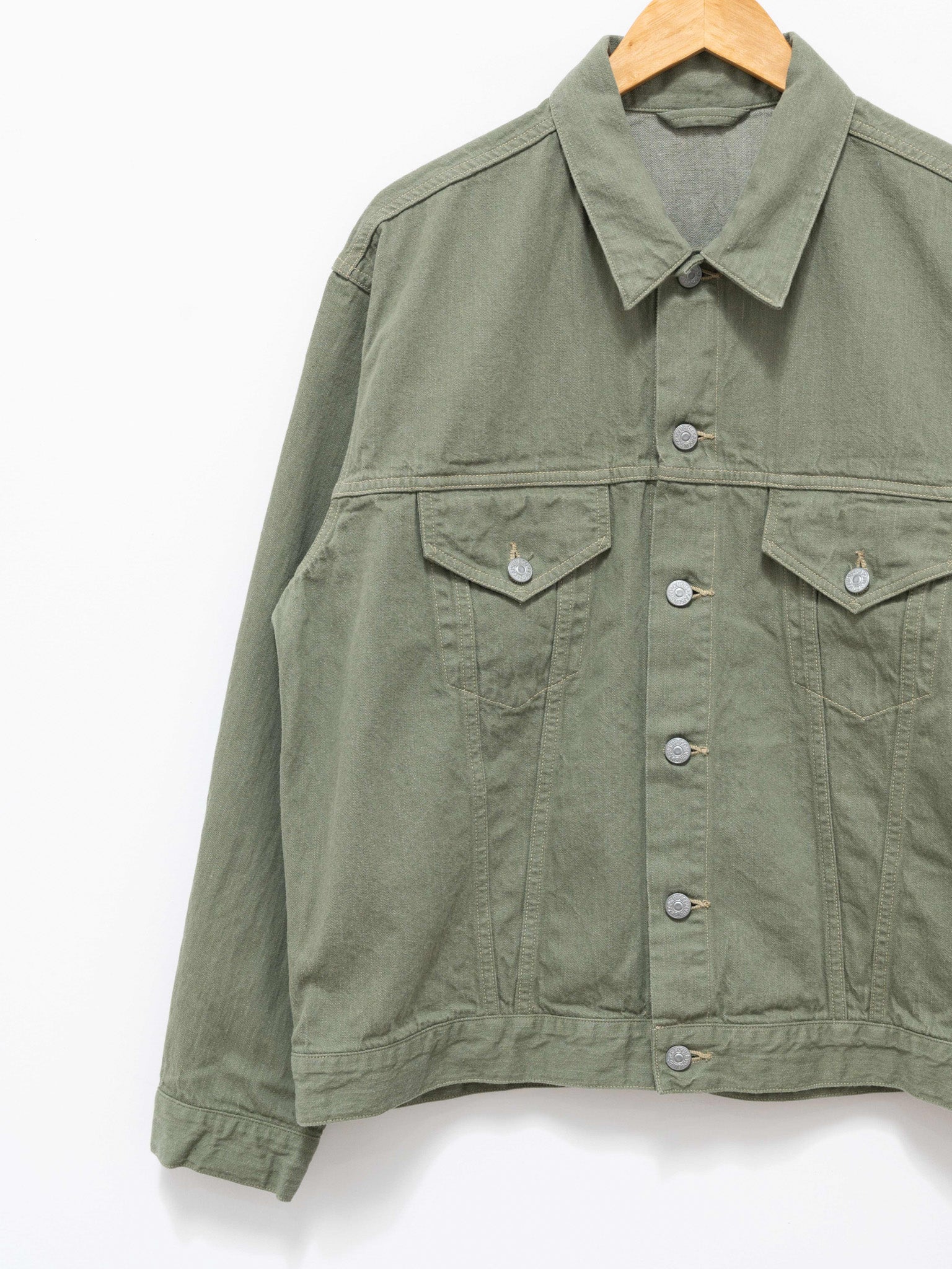 Namu Shop - Kaptain Sunshine Trucker Jacket No.3 - Green