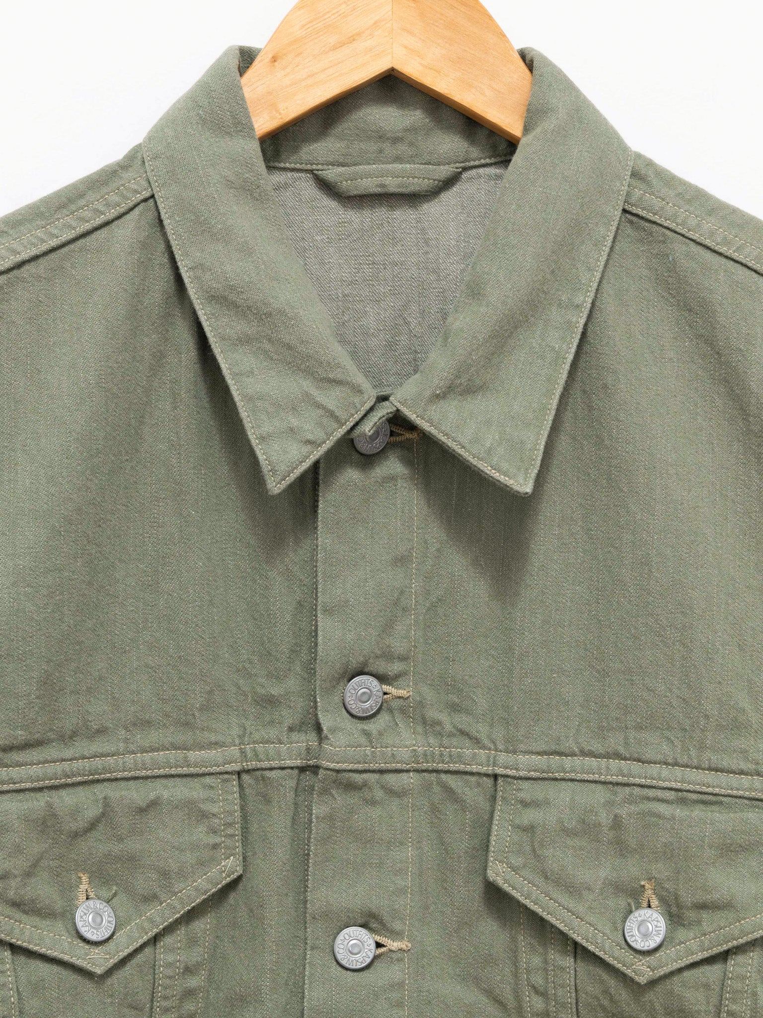 Namu Shop - Kaptain Sunshine Trucker Jacket No.3 - Green