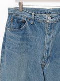 Namu Shop - Kaptain Sunshine 5P Zipper Front Denim Pants - Indigo Used Wash