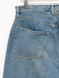 Namu Shop - Kaptain Sunshine 5P Zipper Front Denim Pants - Indigo Used Wash