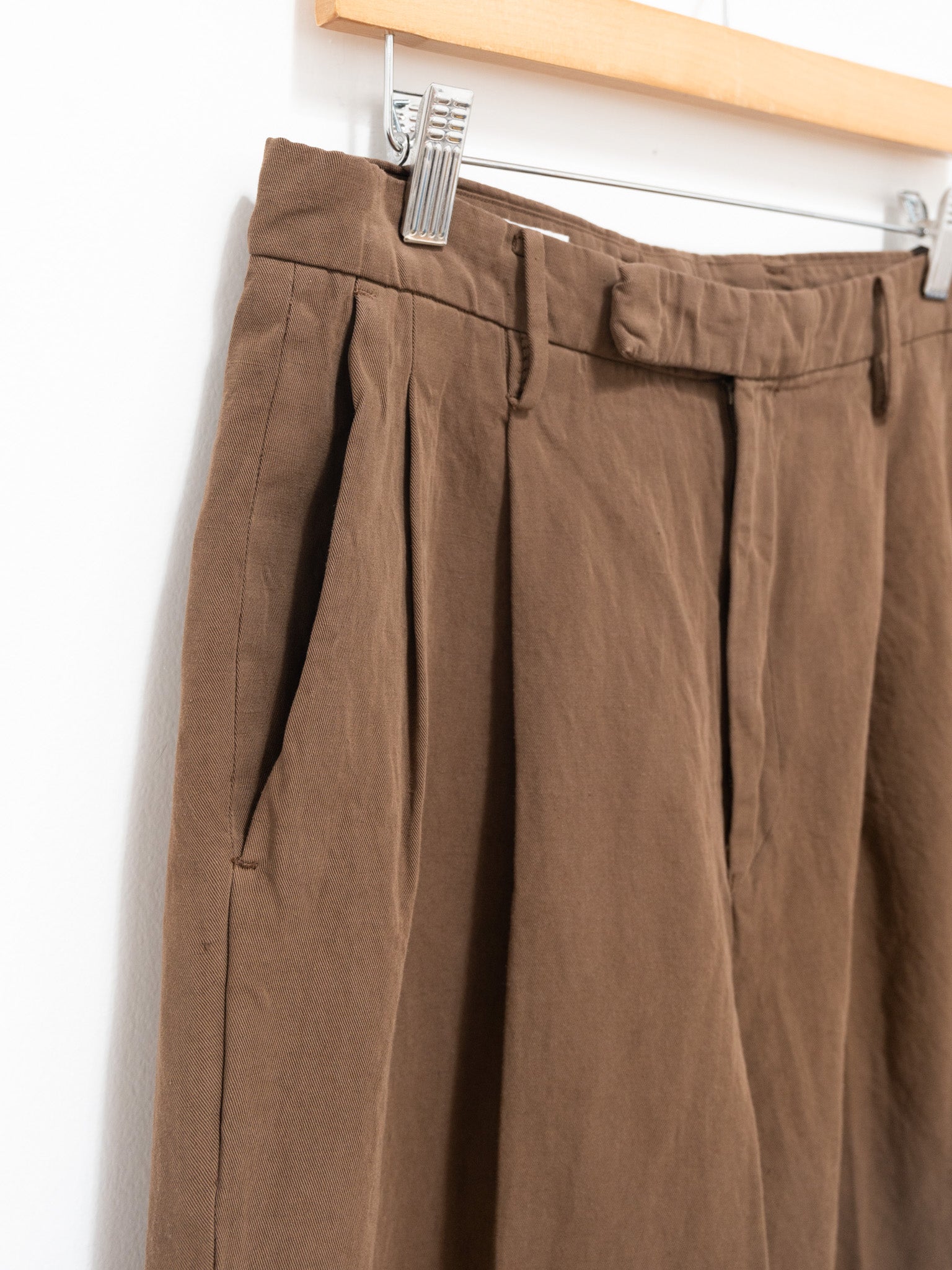Namu Shop - Kaptain Sunshine Shoecut Slacks - Cocoa
