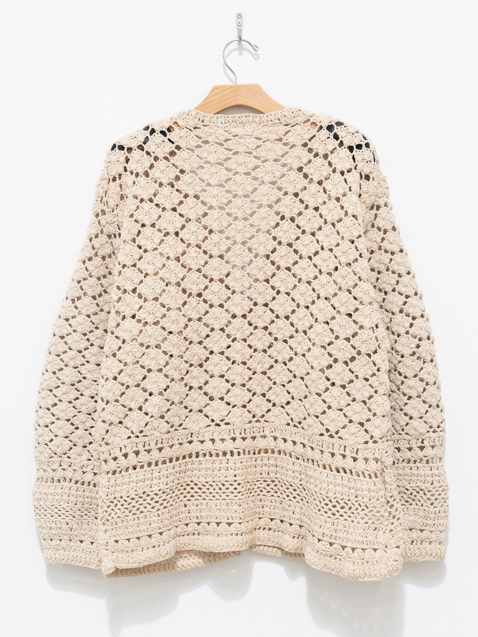 Namu Shop - Niche MacMahon Knitting Mills Crochet Cardigan - Natural