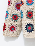 Namu Shop - Niche MacMahon Knitting Mills Crochet Cardigan - Flowers