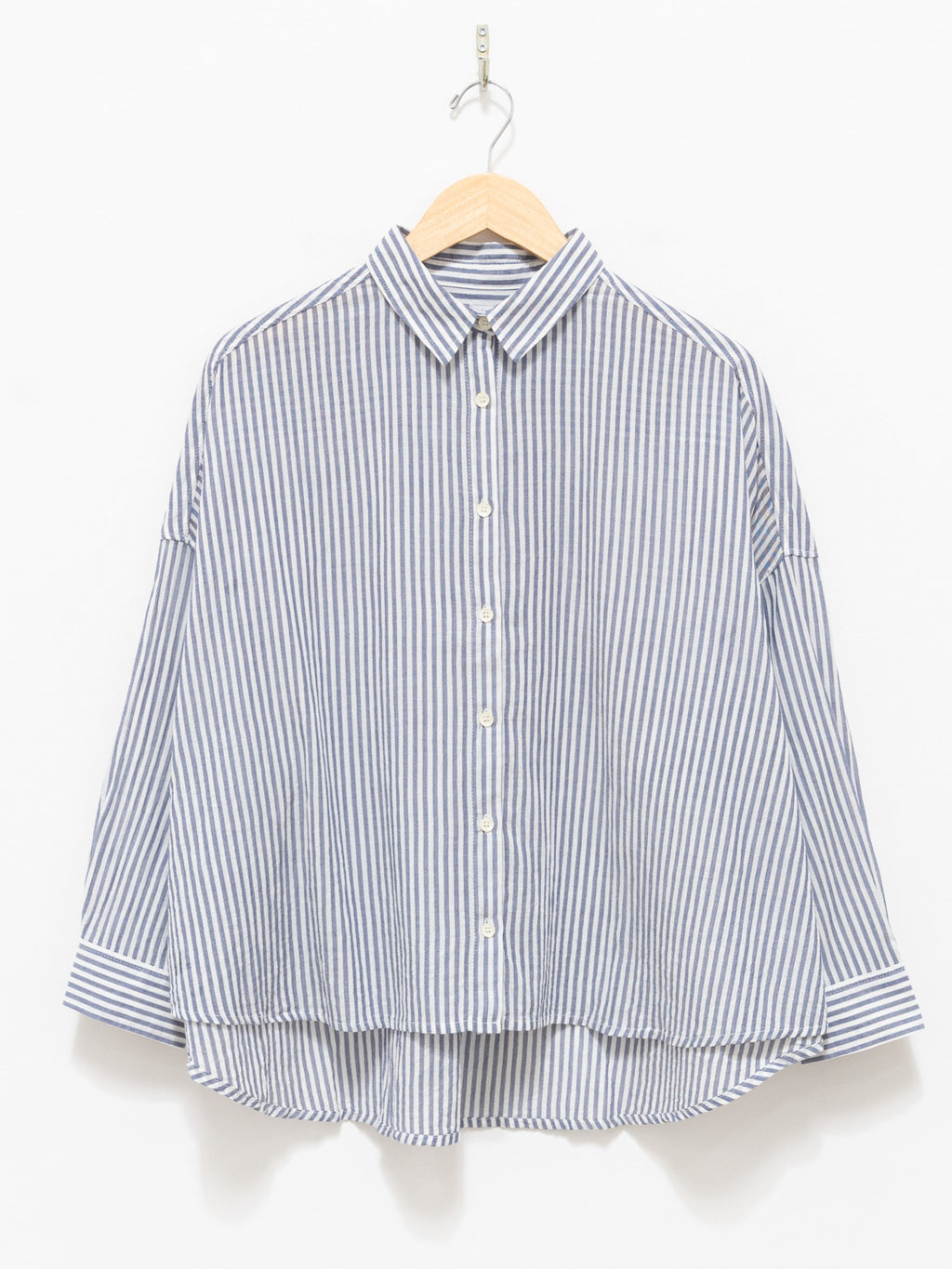 Namu Shop - ICHI Striped Shirt - Navy