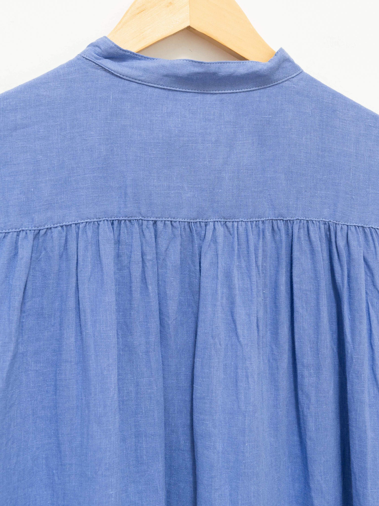 Namu Shop - ICHI Linen Canvas Sleeveless BD Dress - Blue