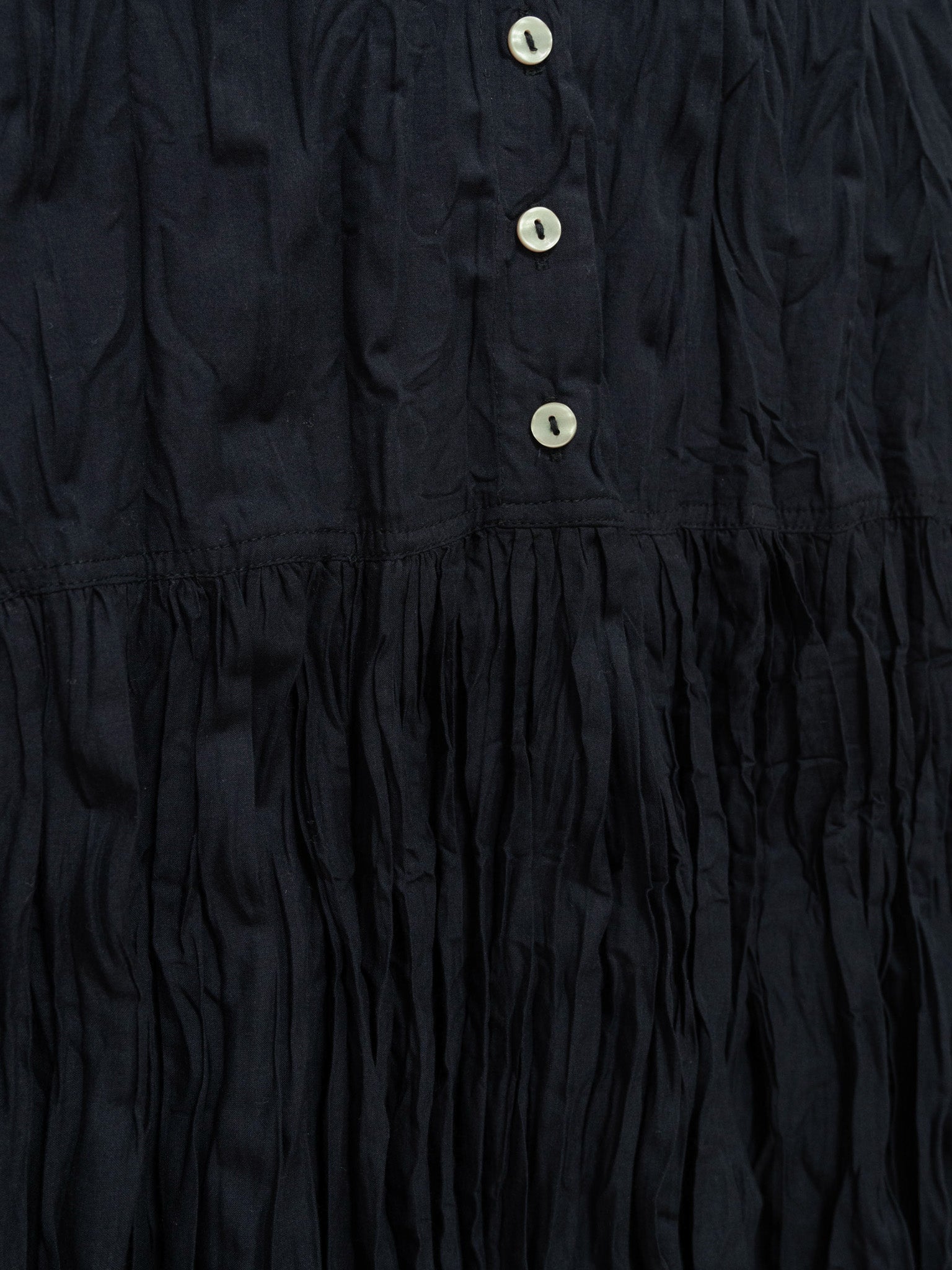Namu Shop - ICHI Crinkle Sleeveless Dress - Black