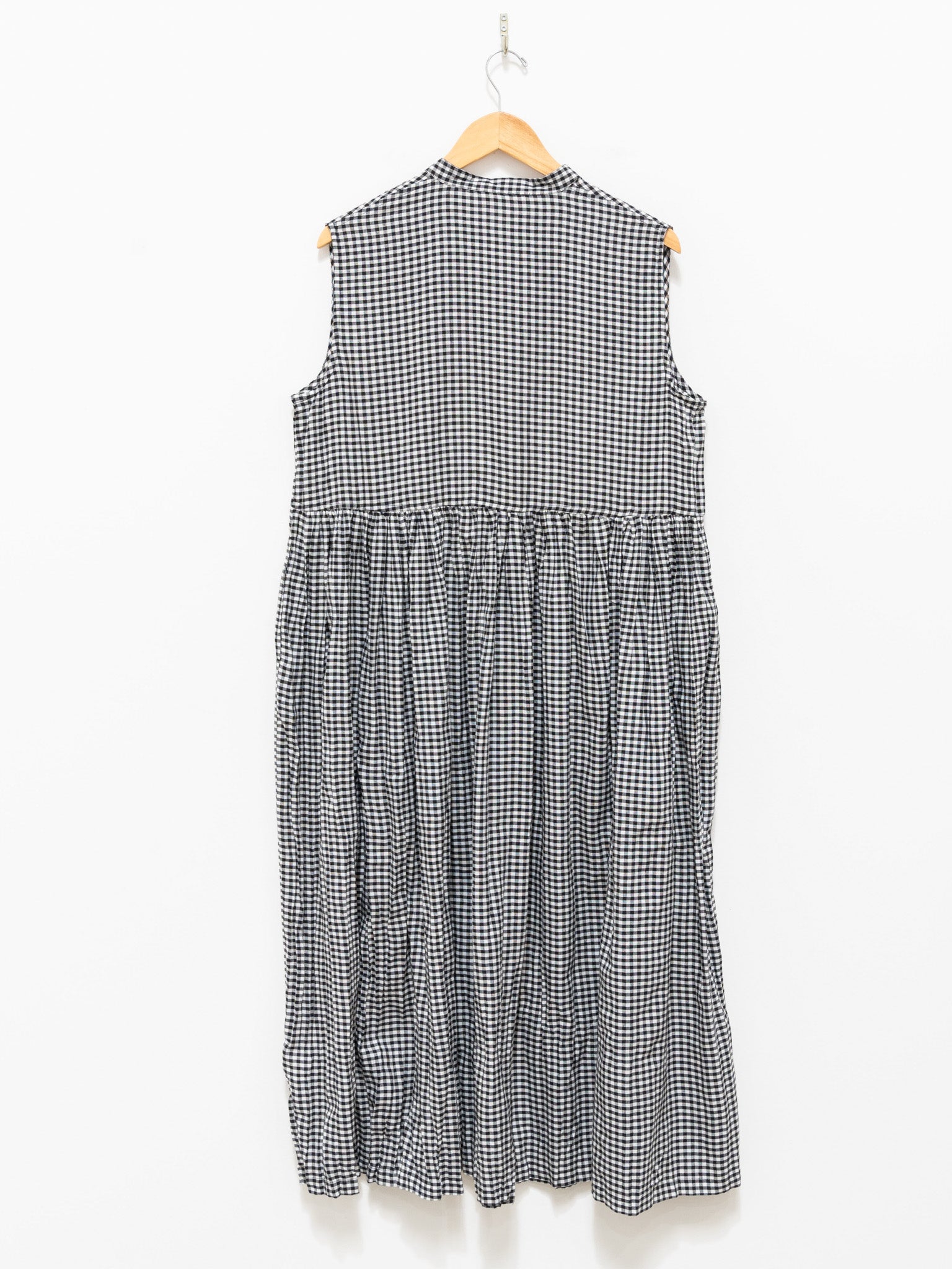 Namu Shop - ICHI Crinkle Sleeveless Dress - Gingham