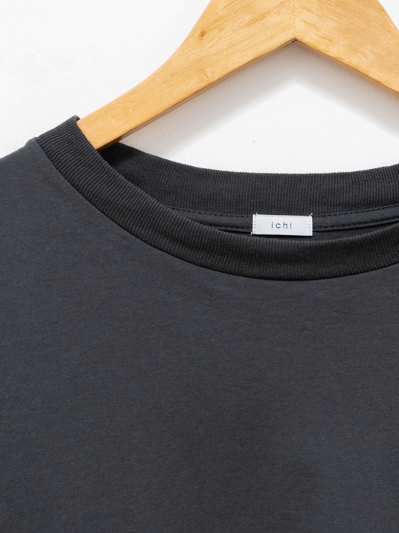 Namu Shop - ICHI Relaxed S/S Pullover - Charcoal Gray