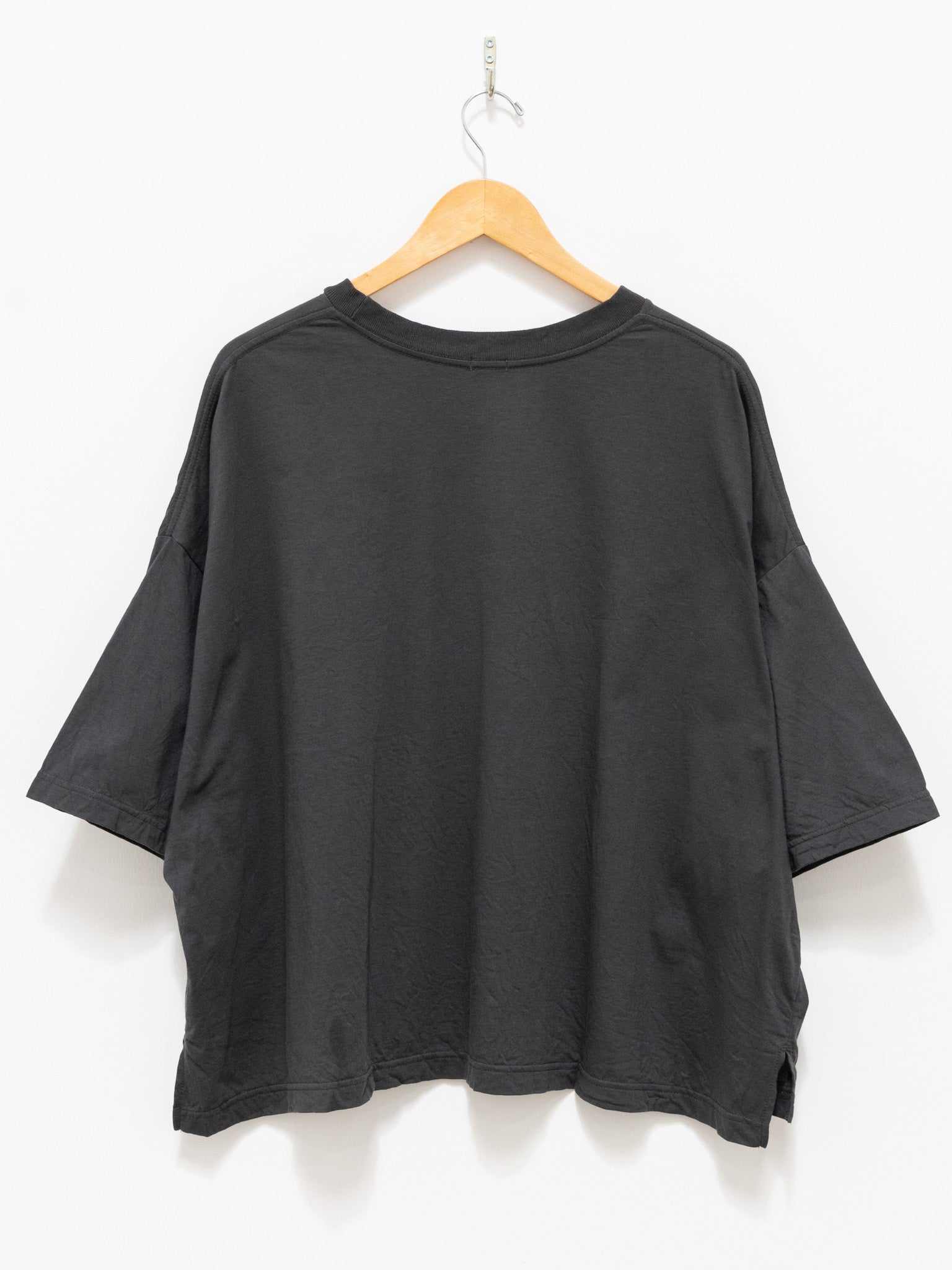 Namu Shop - ICHI Relaxed S/S Pullover - Charcoal Gray