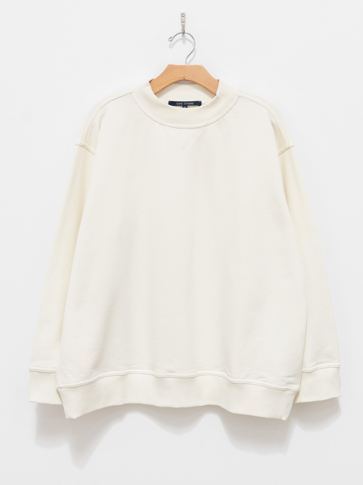 Namu Shop - Sofie D'Hoore Taste Cotton Fleece Sweatshirt - Ecru