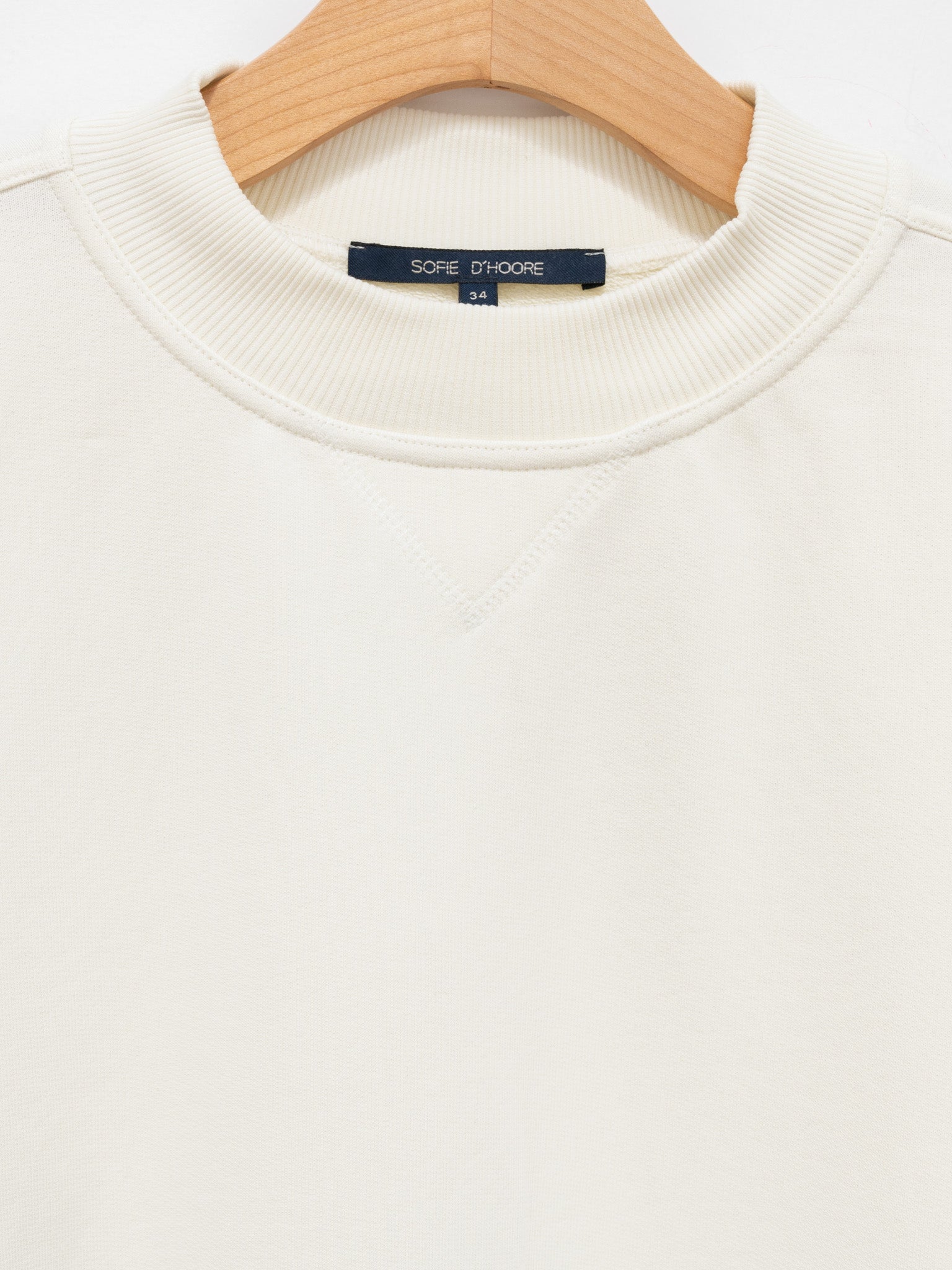 Namu Shop - Sofie D'Hoore Taste Cotton Fleece Sweatshirt - Ecru