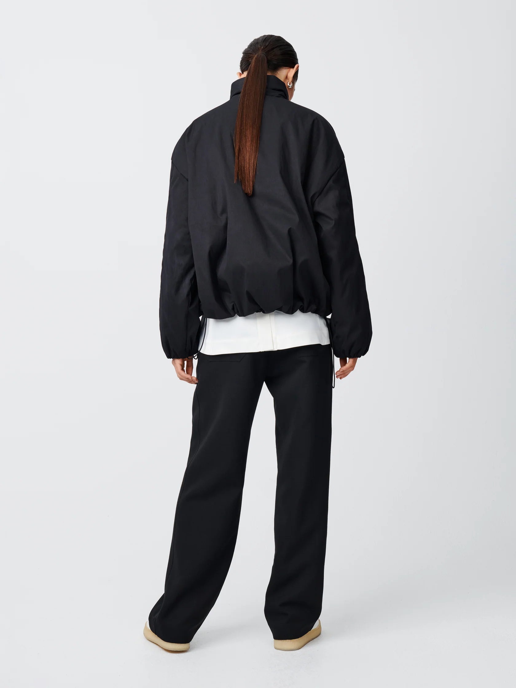 Namu Shop - Studio Nicholson Vaner Showerproof Padded Jacket - Black