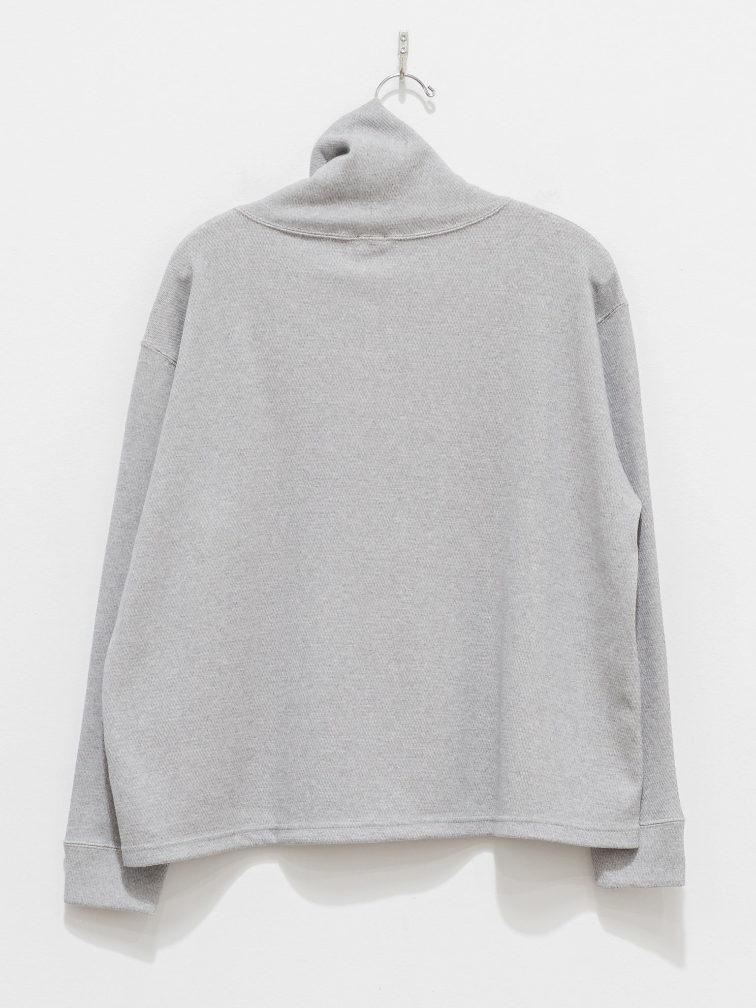 Namu Shop - ICHI Honeycomb Wide Neck Top - Gray