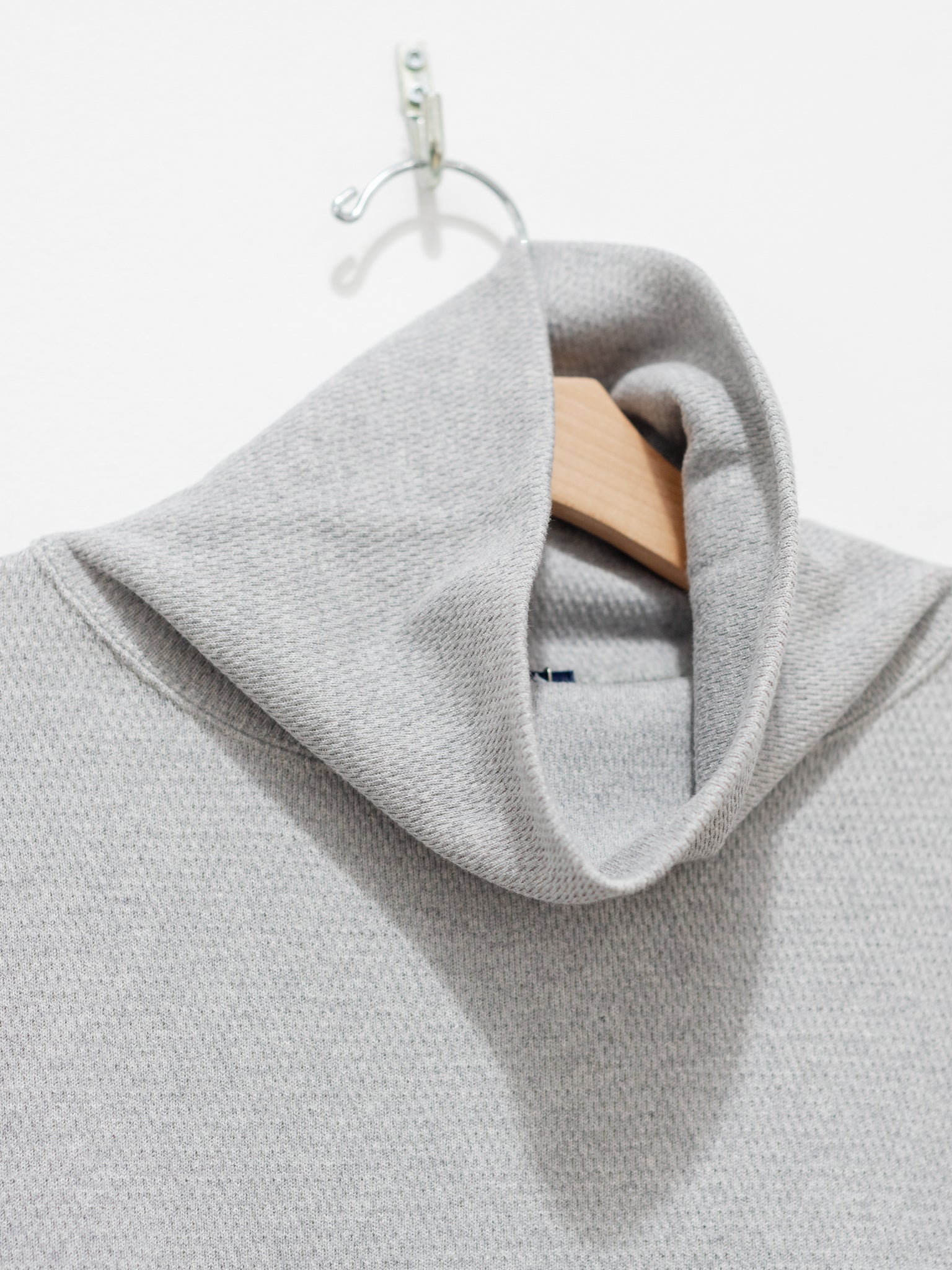 Namu Shop - ICHI Honeycomb Wide Neck Top - Gray