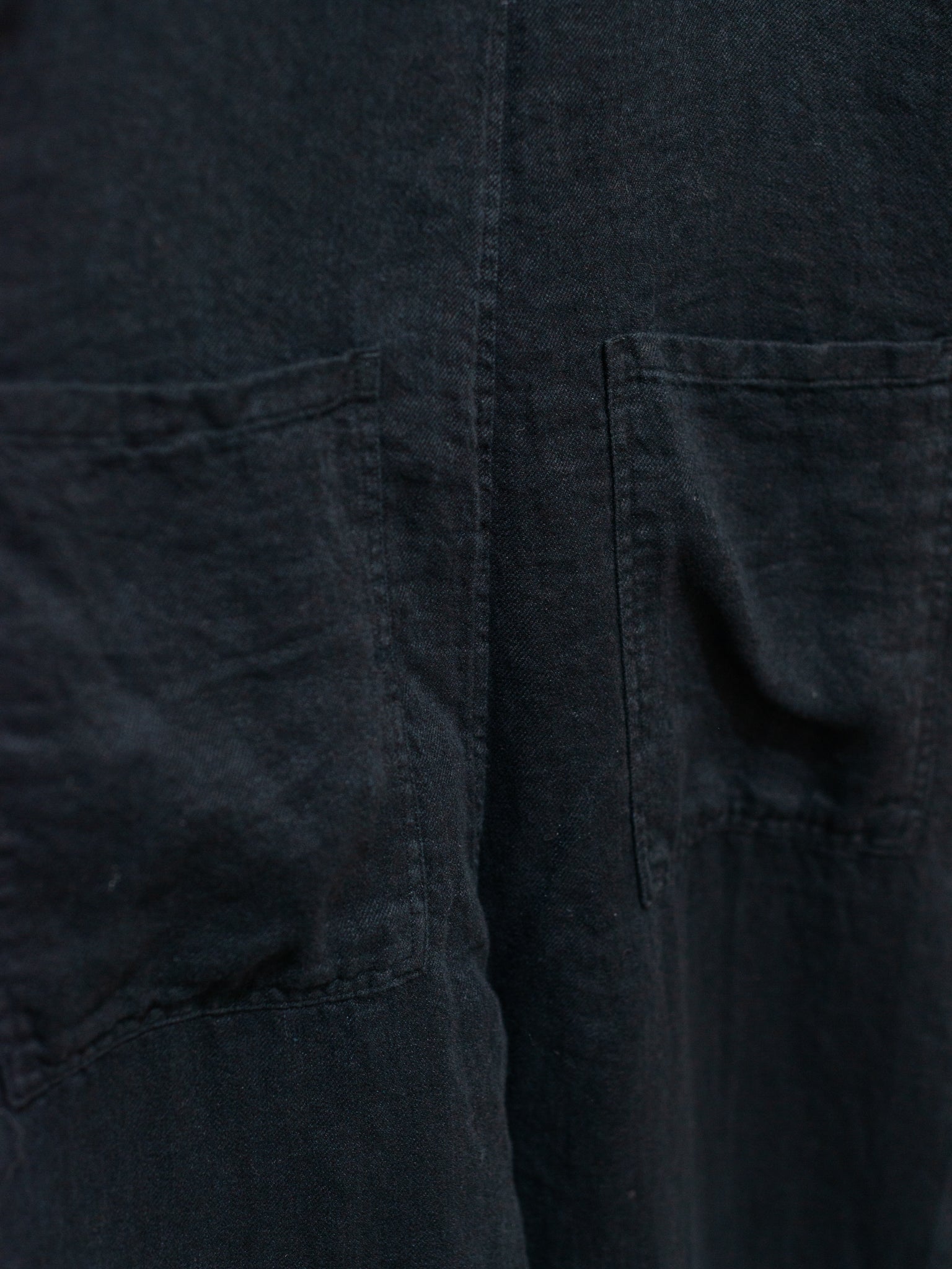 Namu Shop - ICHI Linen Denim Overalls - Black
