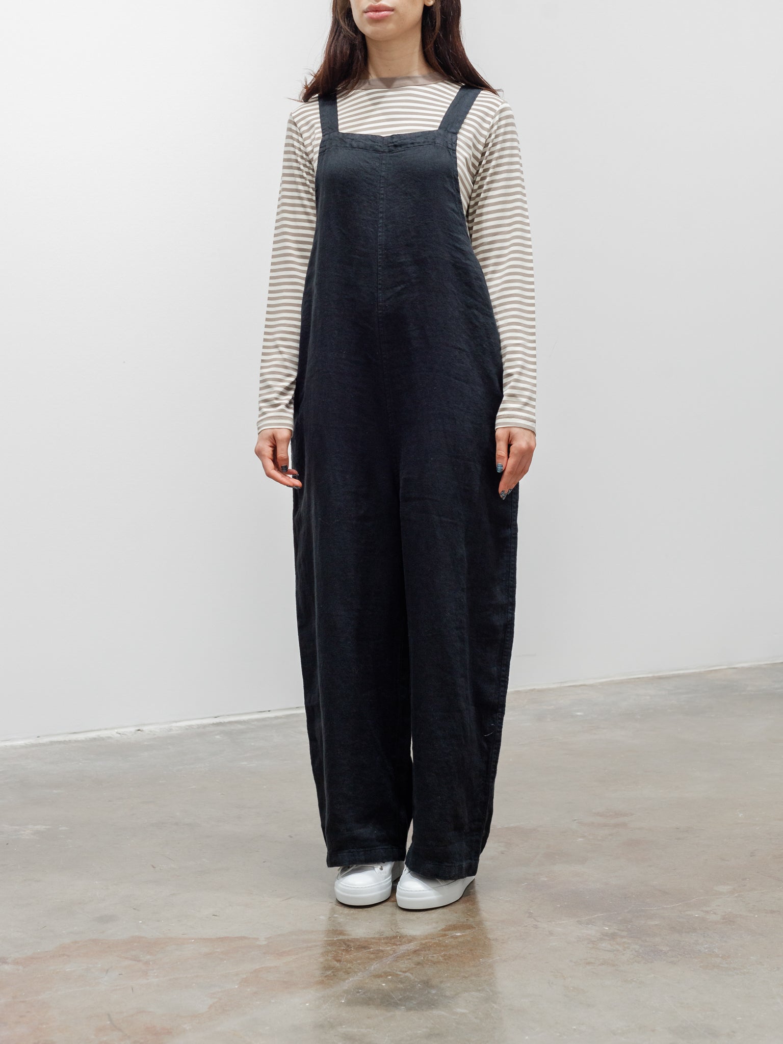 Namu Shop - ICHI Linen Denim Overalls - Black