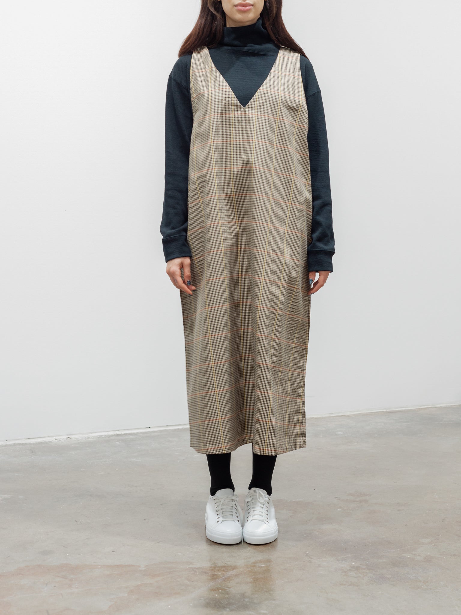 Namu Shop - ICHI Check Dress - Beige