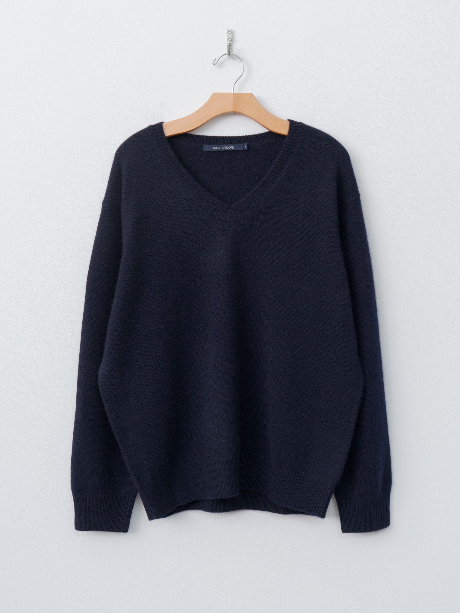 Namu Shop - Sofie D'Hoore Mann 3-Ply Cashmere Sweater - Midnight