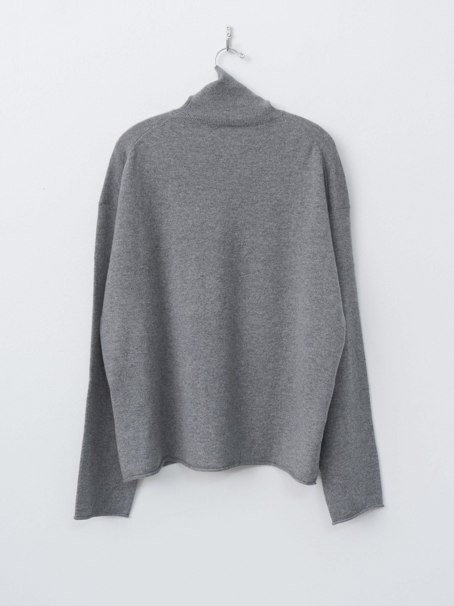 Namu Shop - Sofie D'Hoore Marchi 1-Ply Cashmere Sweater - Mid Grey Melange