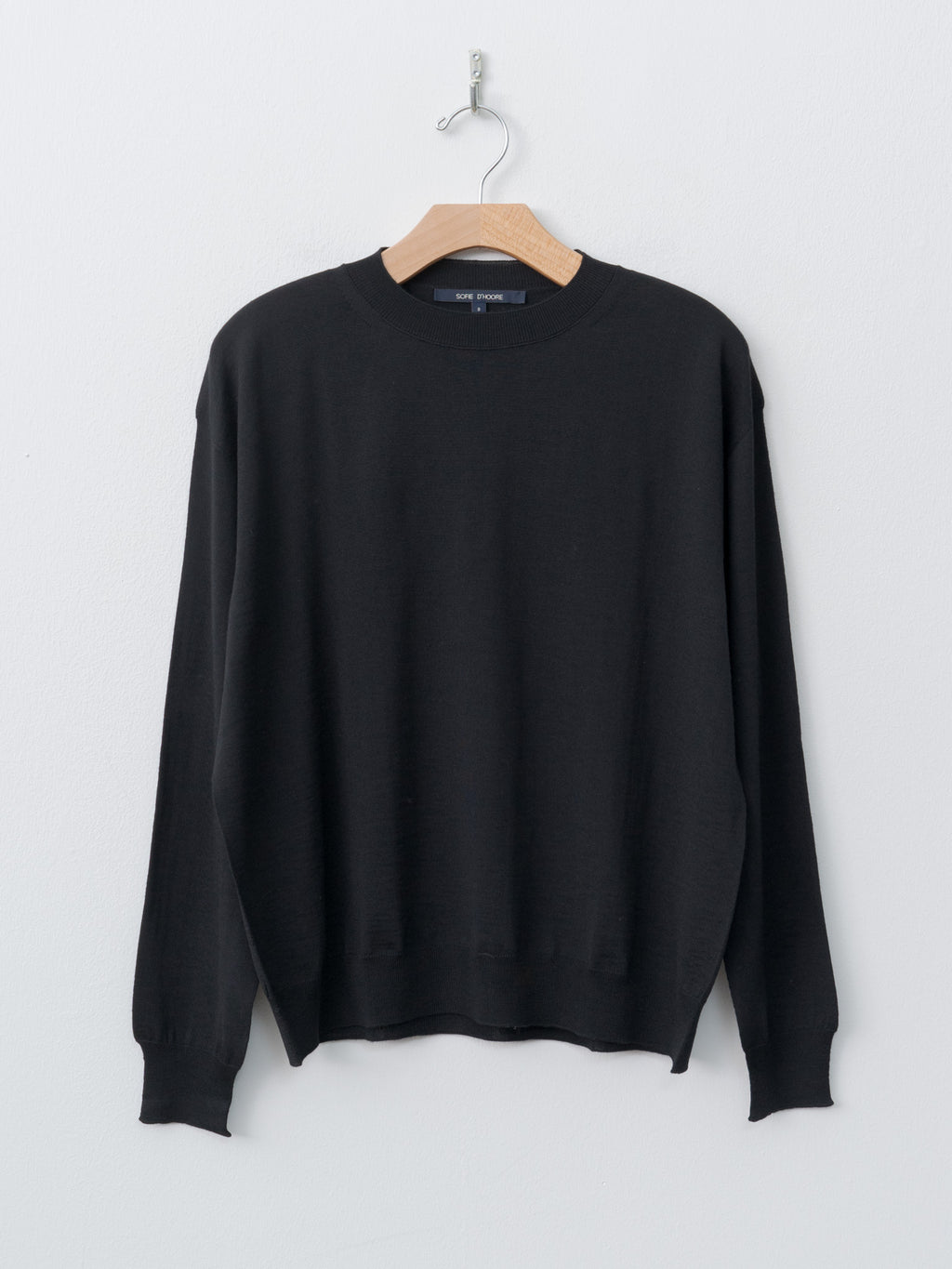 Namu Shop - Sofie D'Hoore Muscat Extrafine Merino Wool Sweater - Black