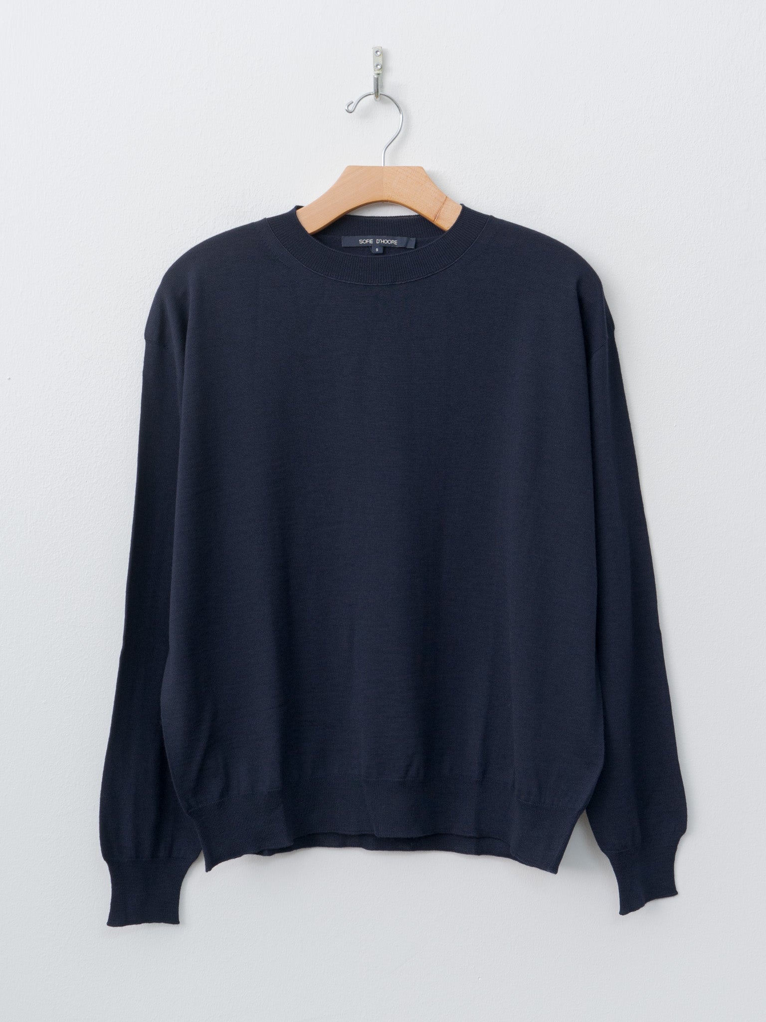 Namu Shop - Sofie D'Hoore Muscat Extrafine Merino Wool Sweater - Admiral