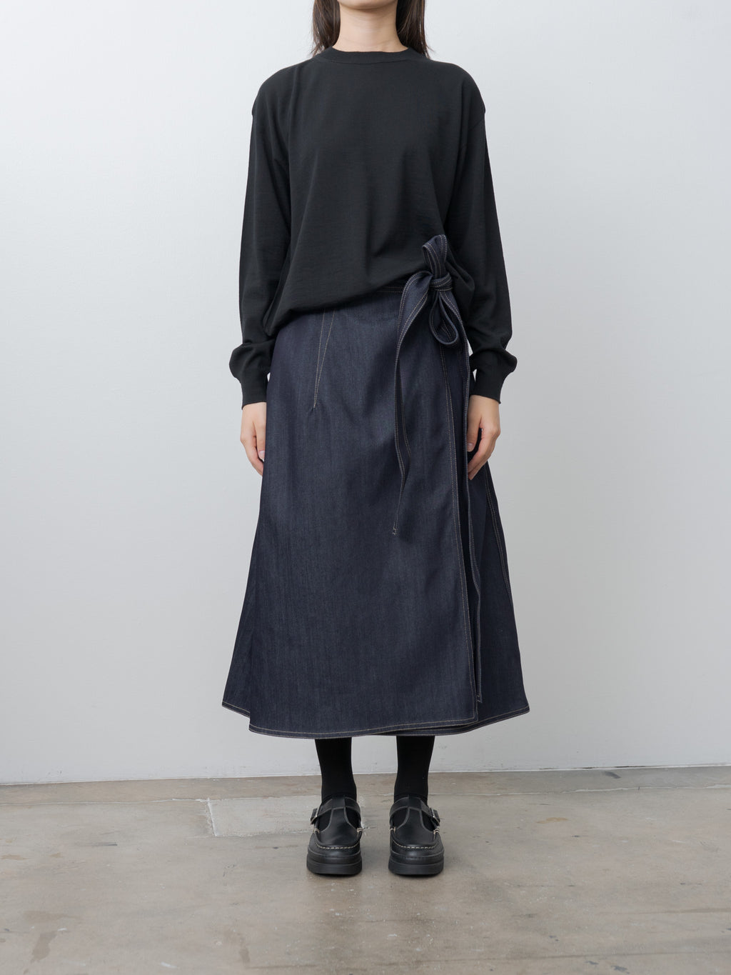Namu Shop - Sofie D'Hoore Muscat Extrafine Merino Wool Sweater - Black