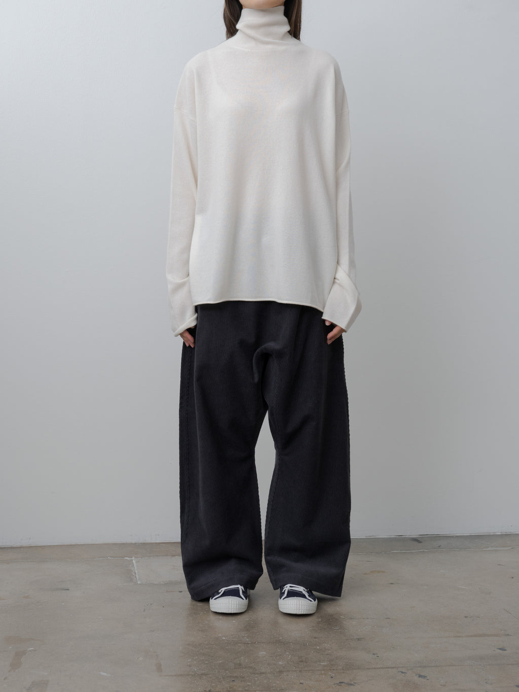 Namu Shop - Sofie D'Hoore Marchi 1-Ply Cashmere Sweater - Ivory