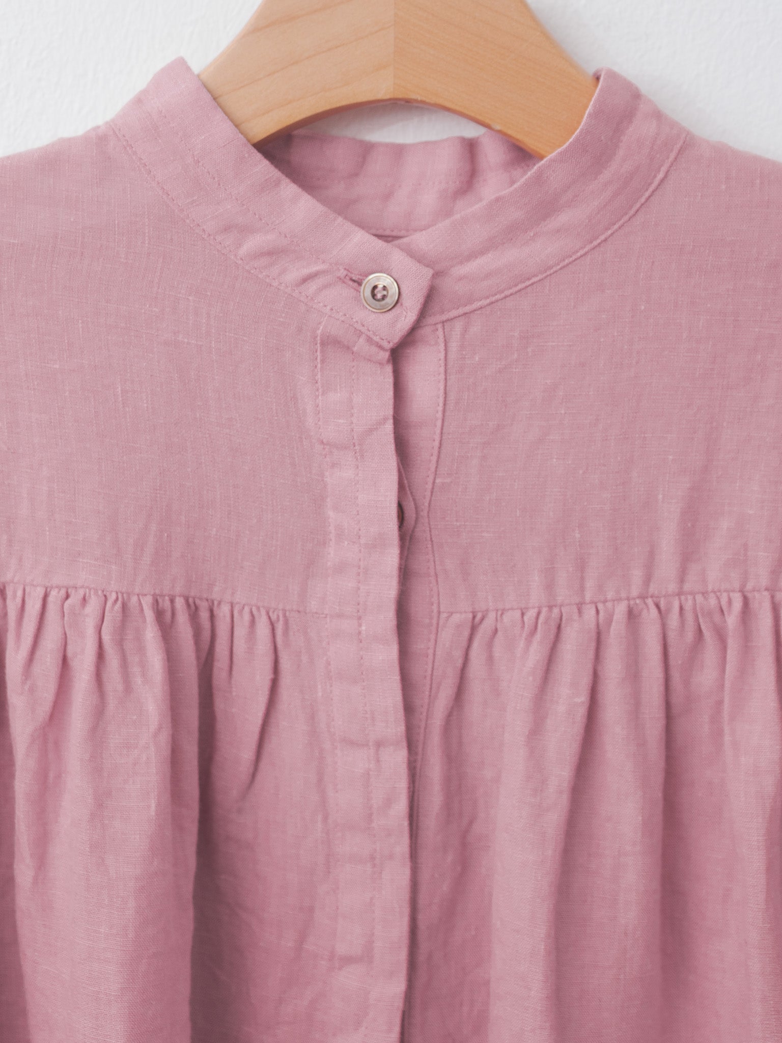 Namu Shop - Ichi Antiquites Linen Shirt - Pink