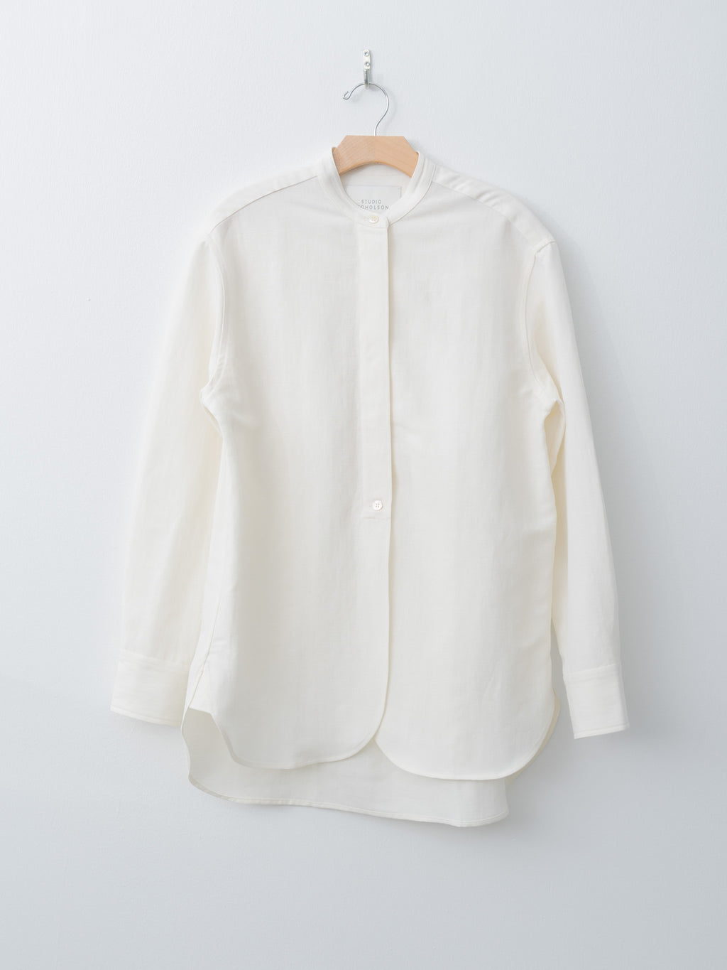 Namu Shop - Studio Nicholson BEAM Curved Shirt - Parchment