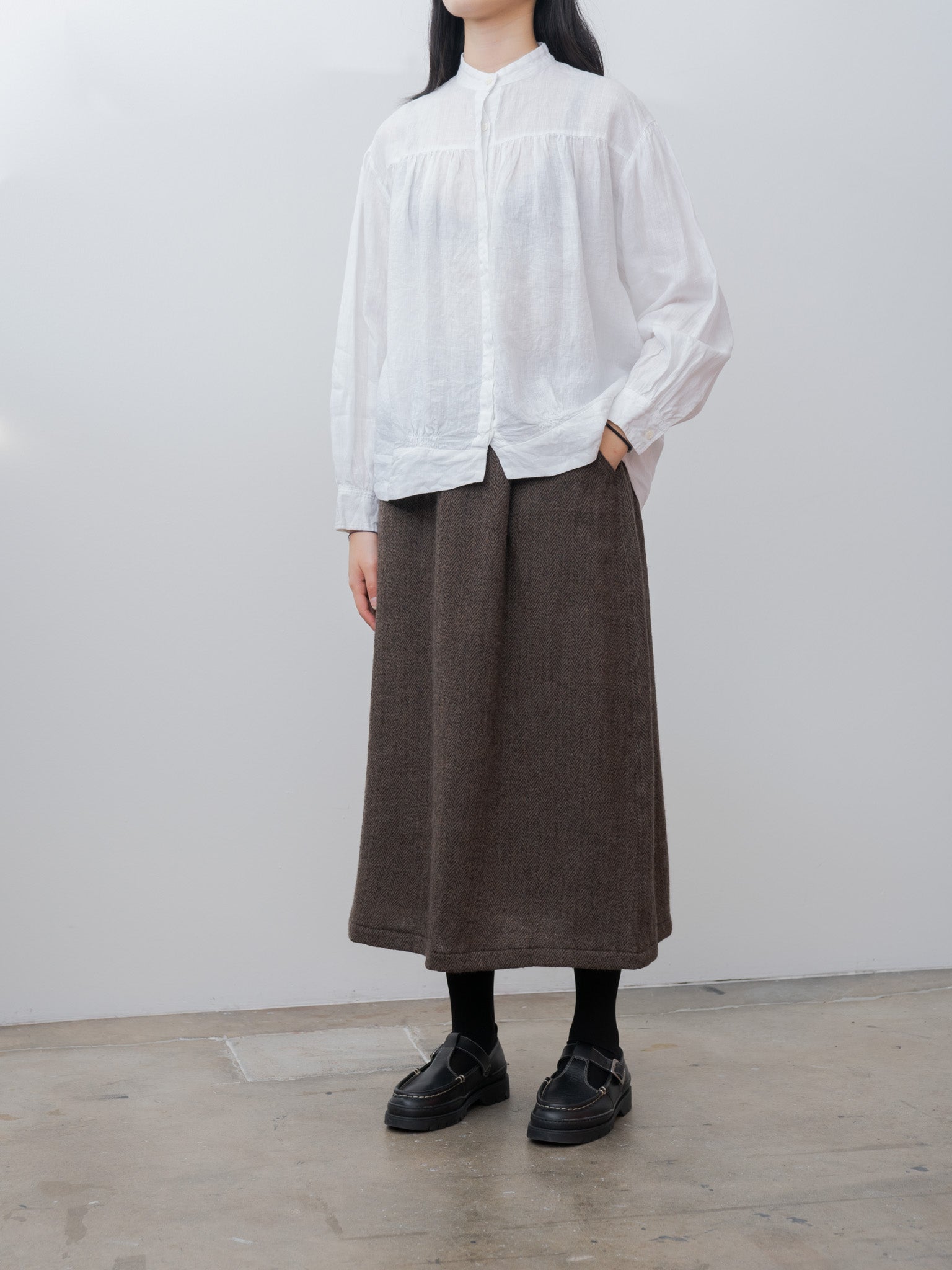 Namu Shop - Ichi Antiquites Linen Shirt - White