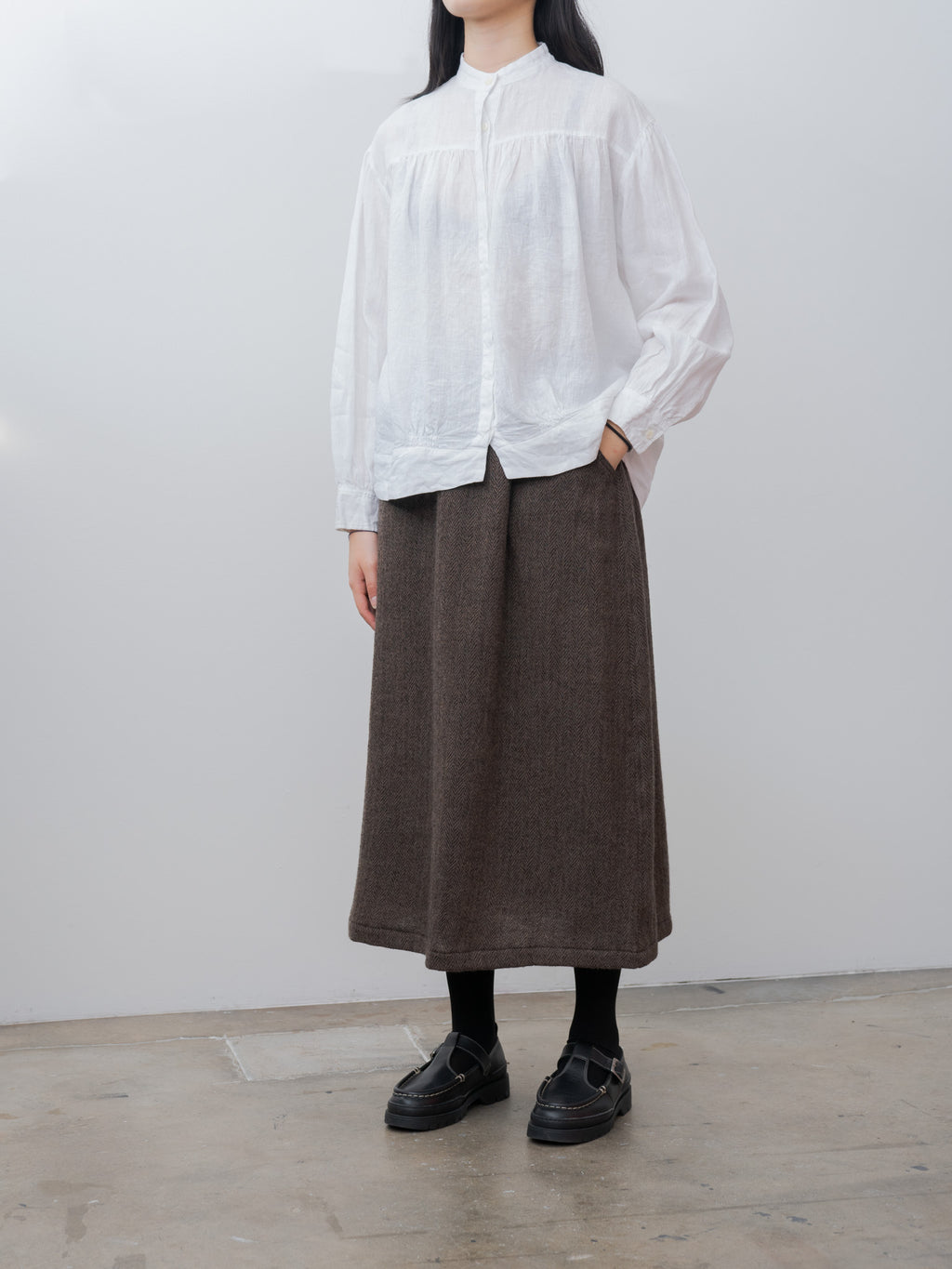 Namu Shop - Ichi Antiquites Linen Shirt - White
