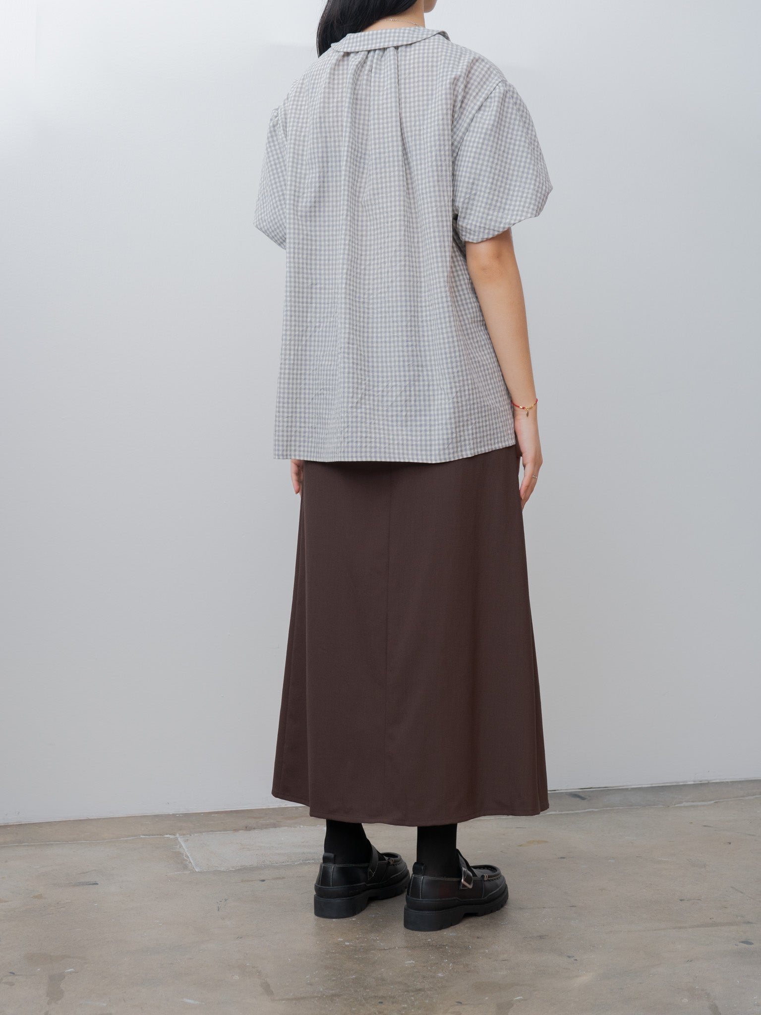 Namu Shop - Eleph Auntie Shirt - Grey Check